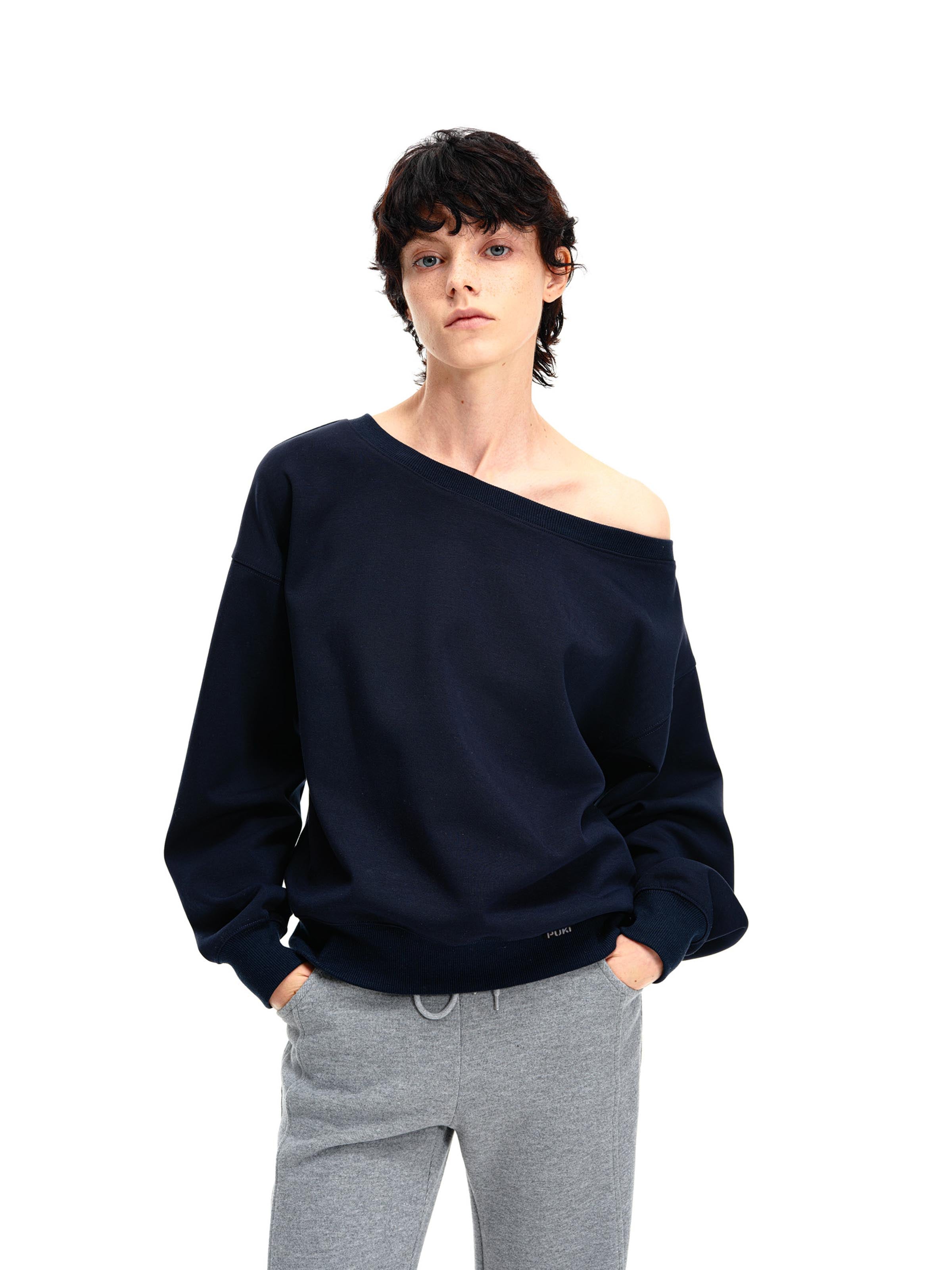 Off-Shoulder Sweatshirt