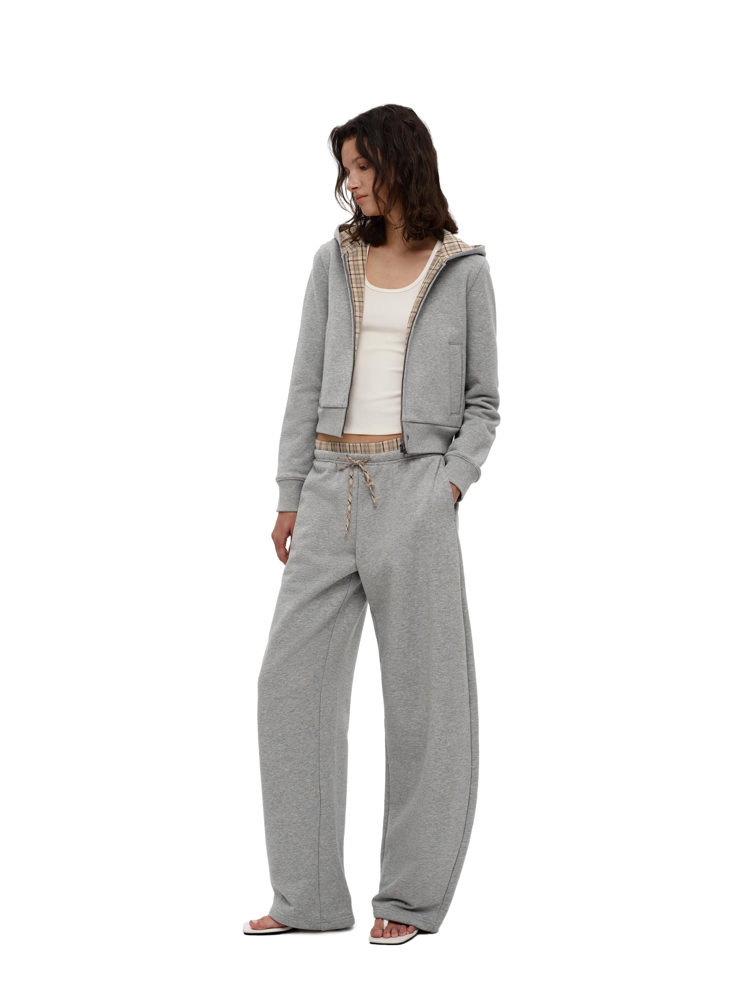 Gray Zip-Up Hoodie