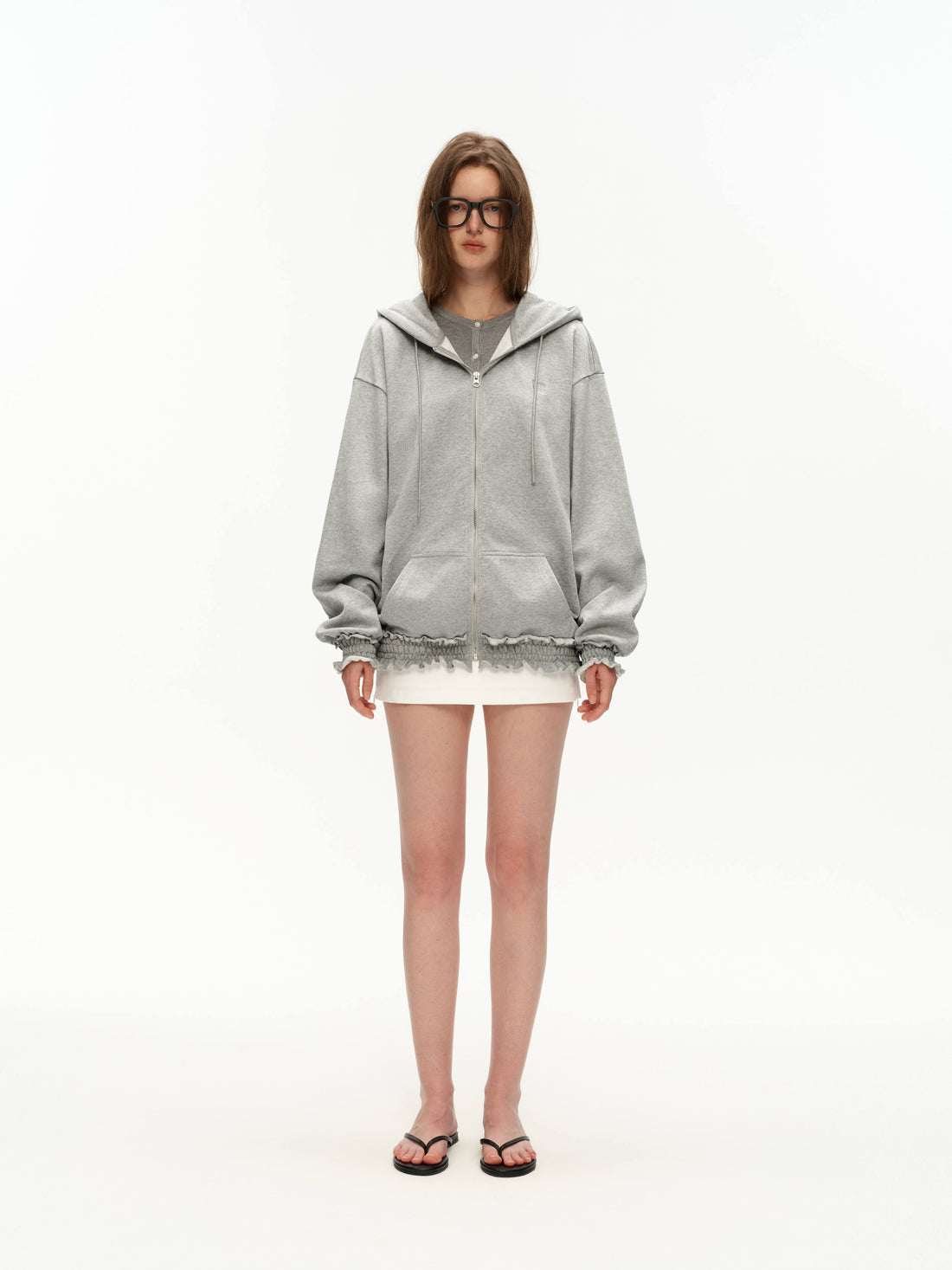 Hooded Sweatshirt Jacket