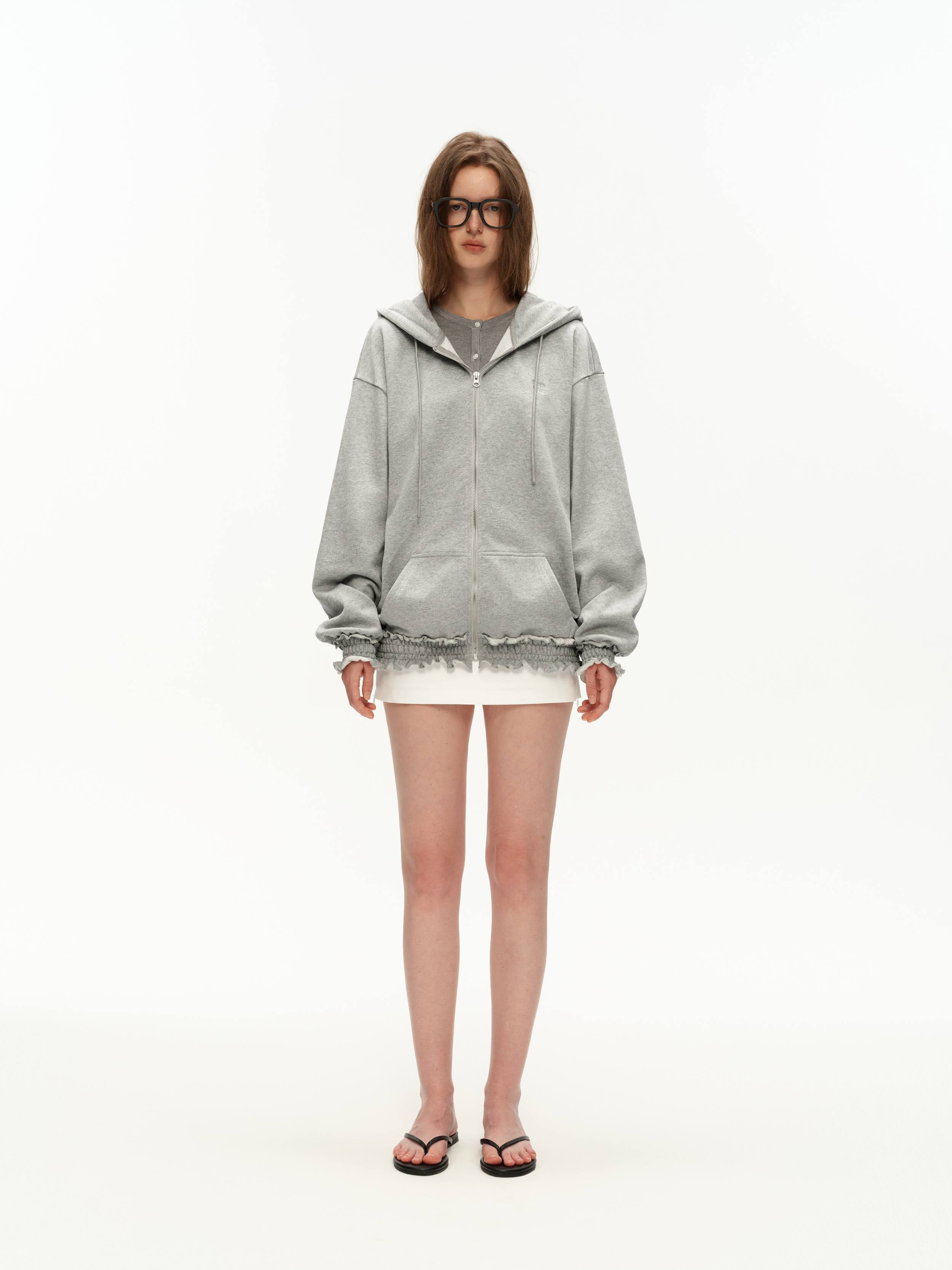 Hooded Sweatshirt Jacket