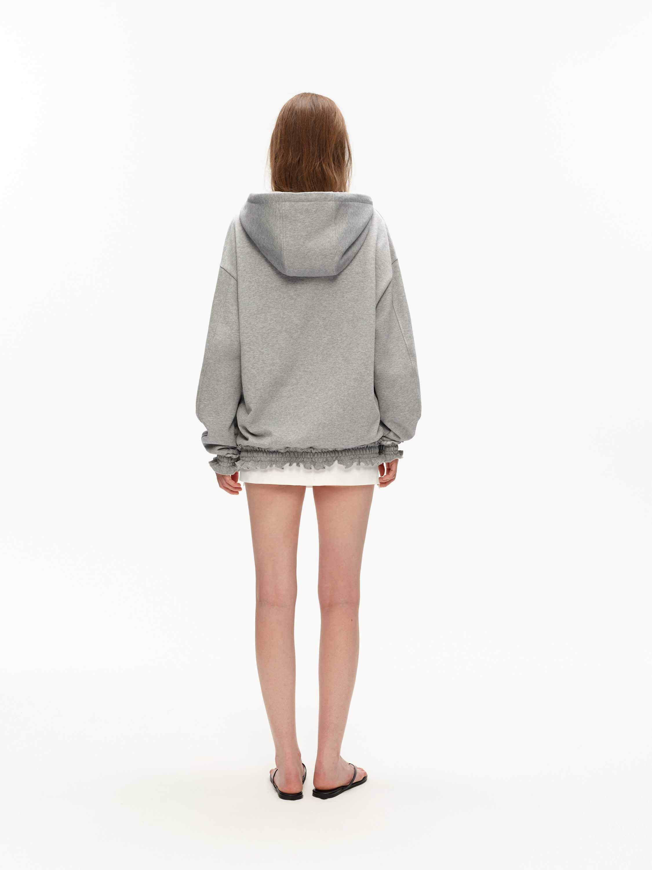 Hooded Sweatshirt Jacket