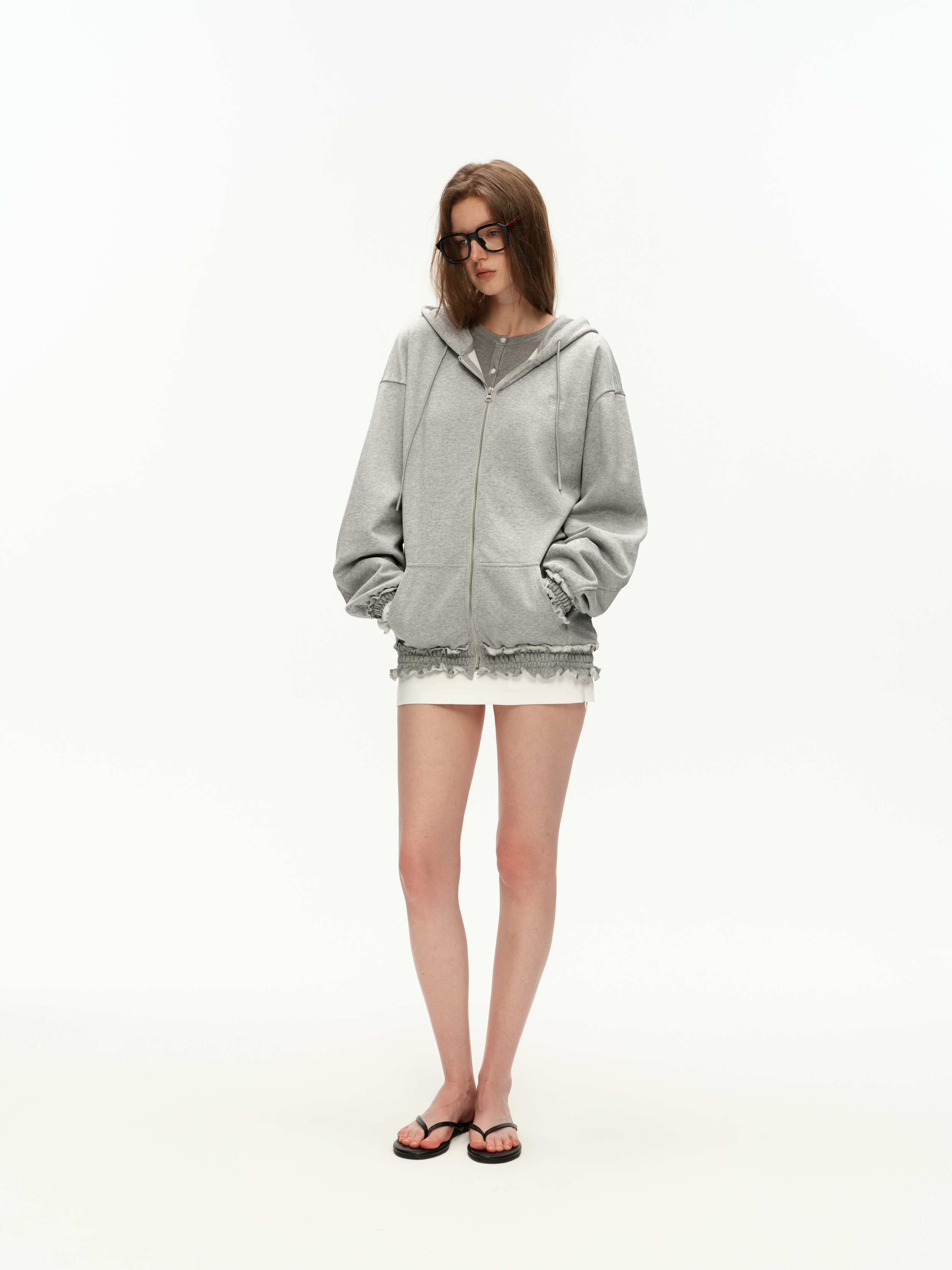 Hooded Sweatshirt Jacket
