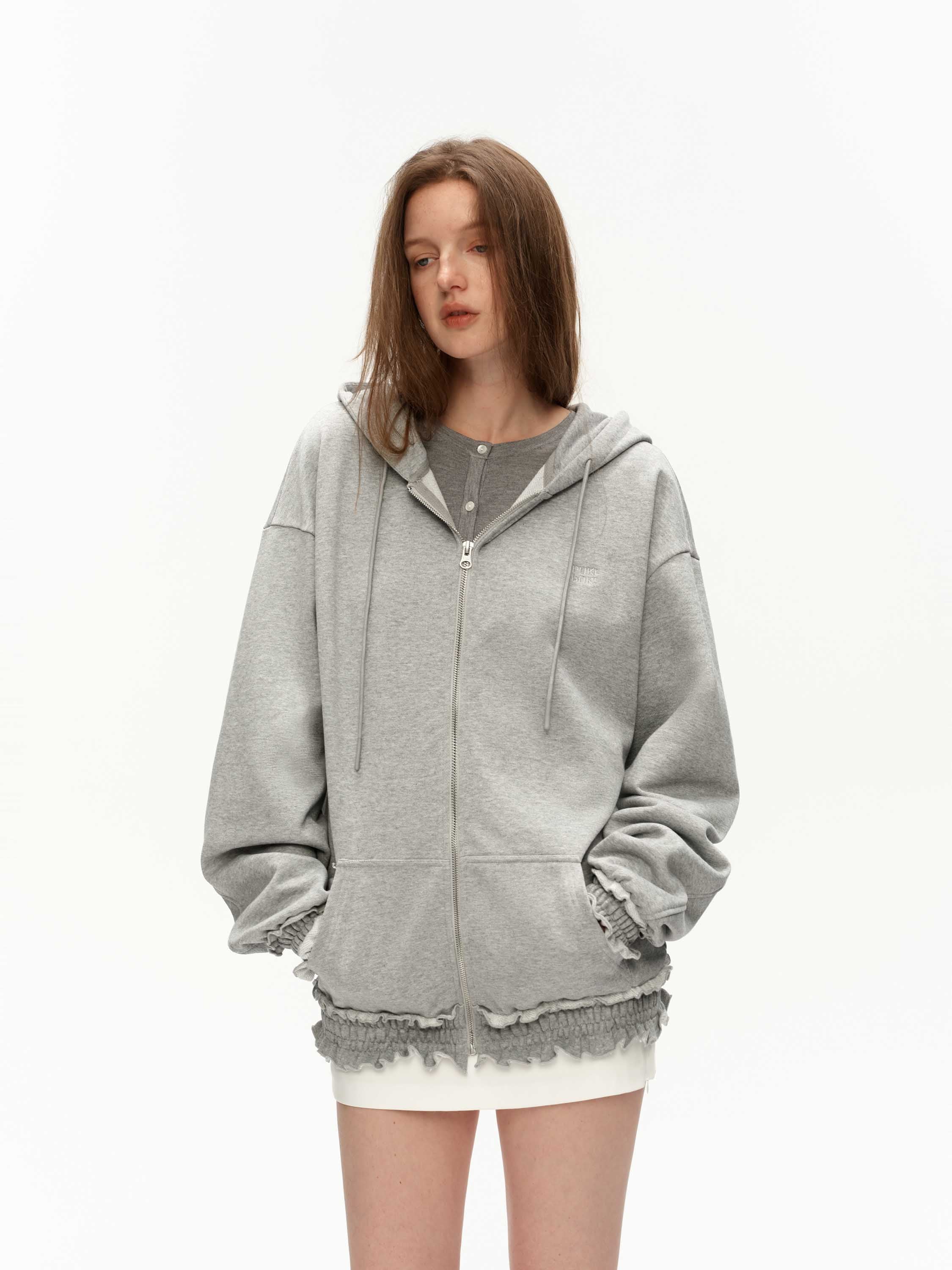 Hooded Sweatshirt Jacket