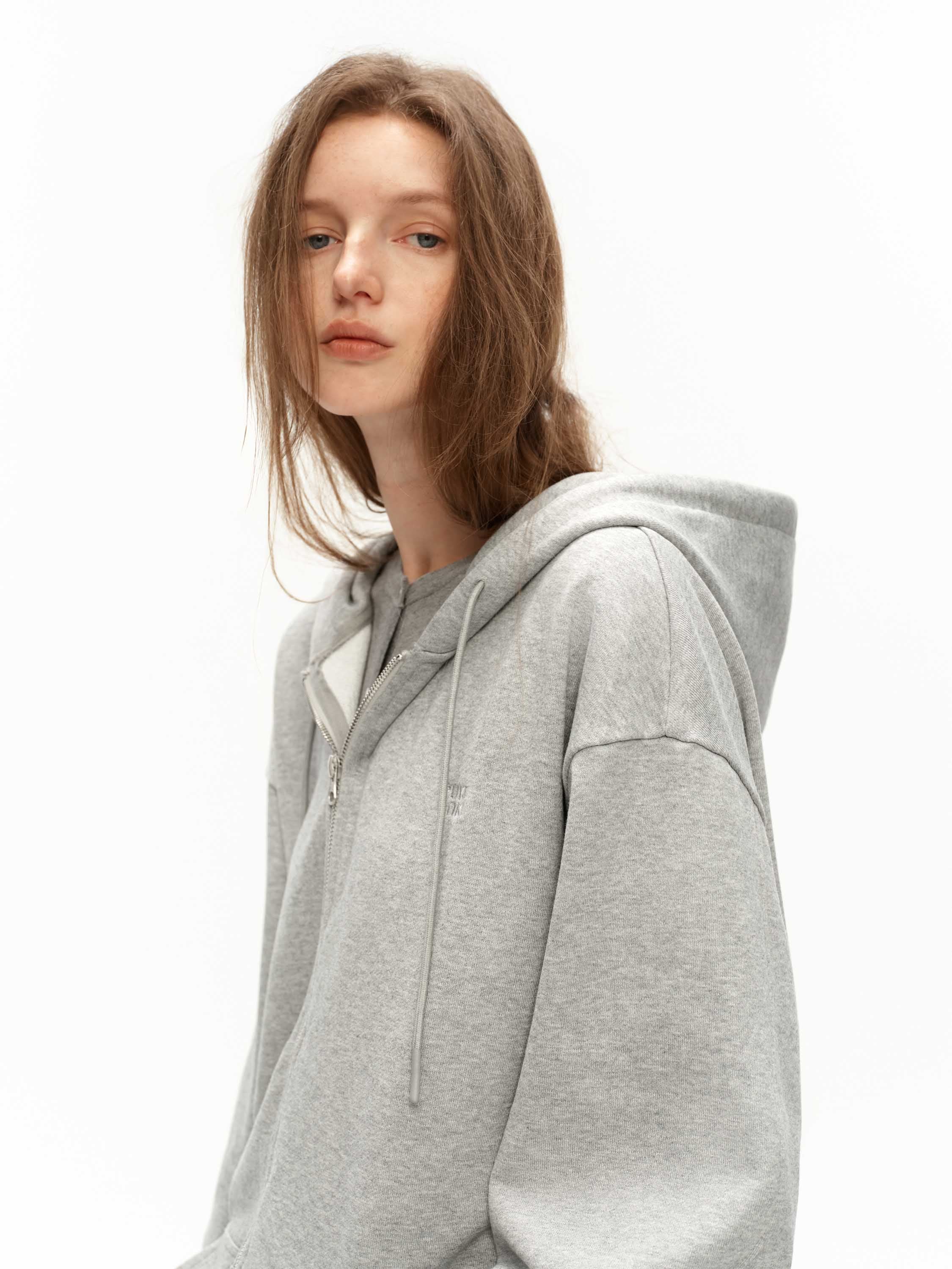 Hooded Sweatshirt Jacket
