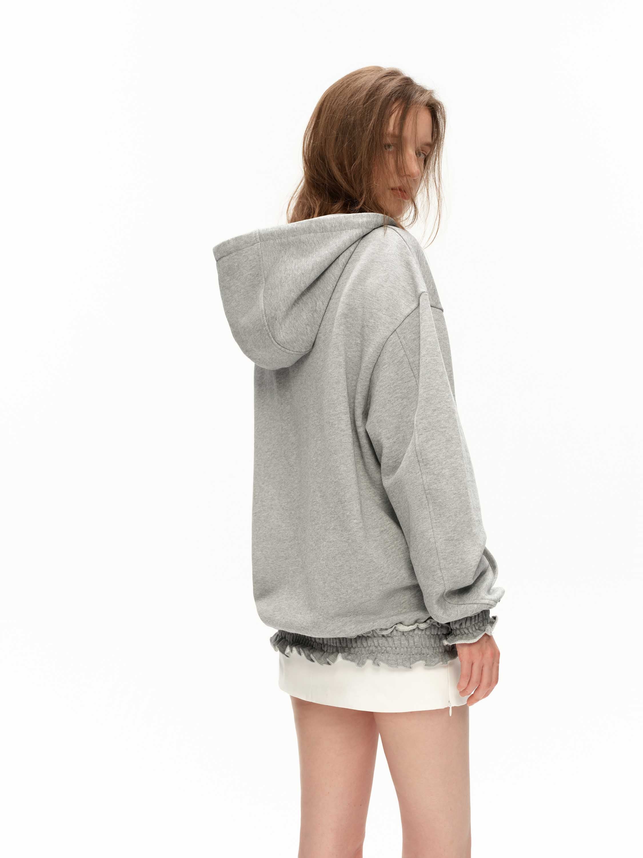 Hooded Sweatshirt Jacket