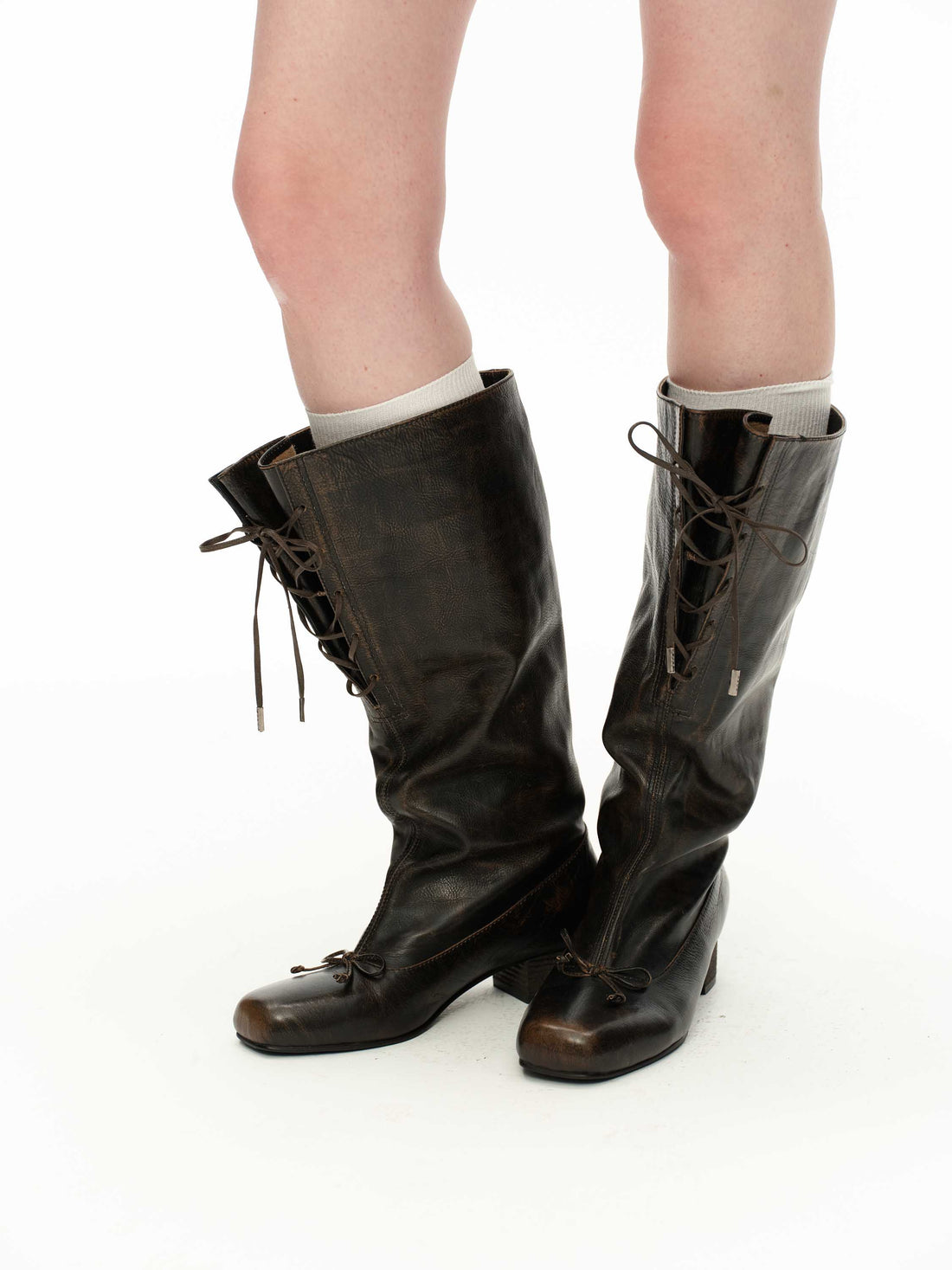 Lace-up Leather Boots