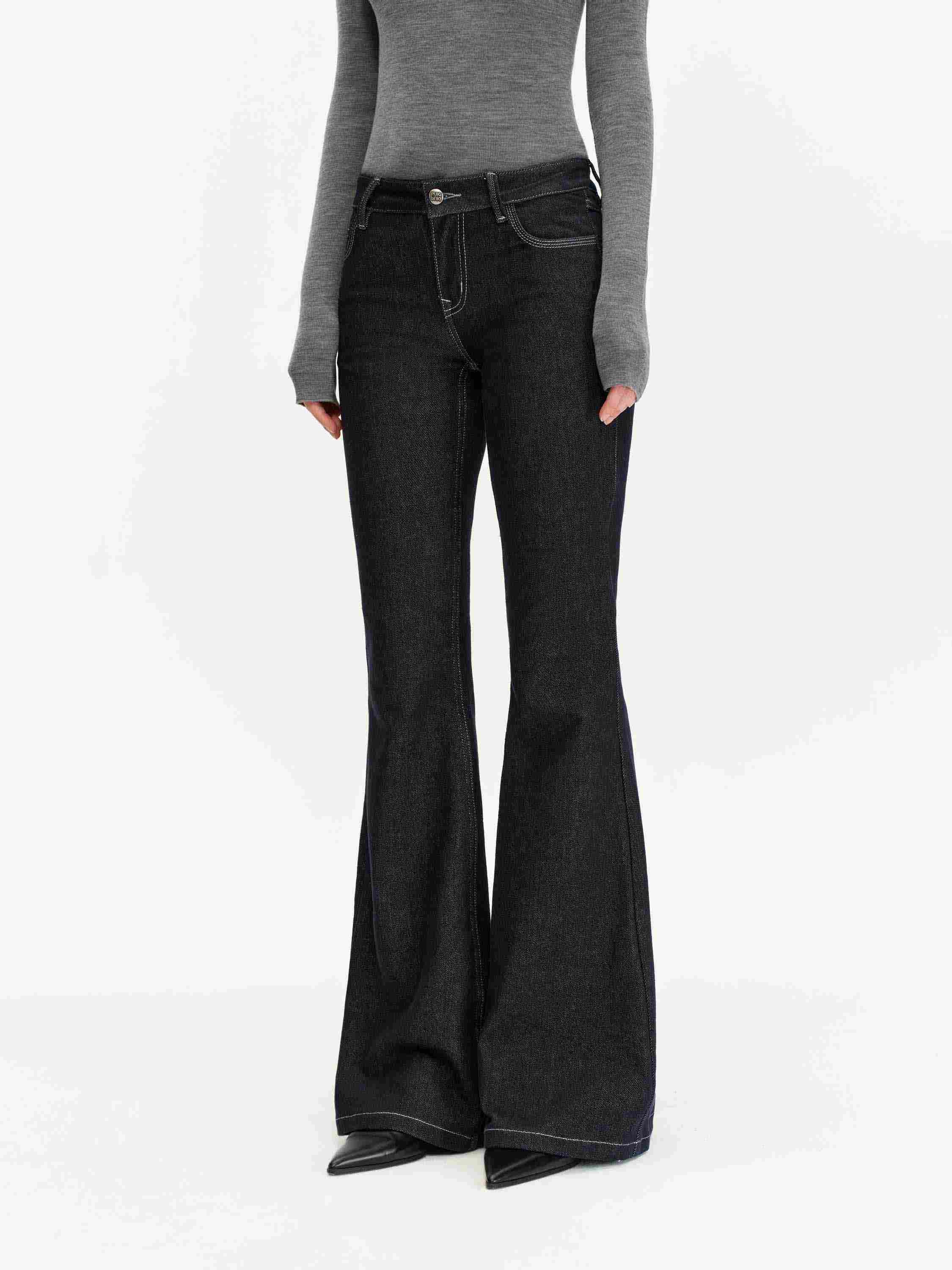 Navy Flare Jeans