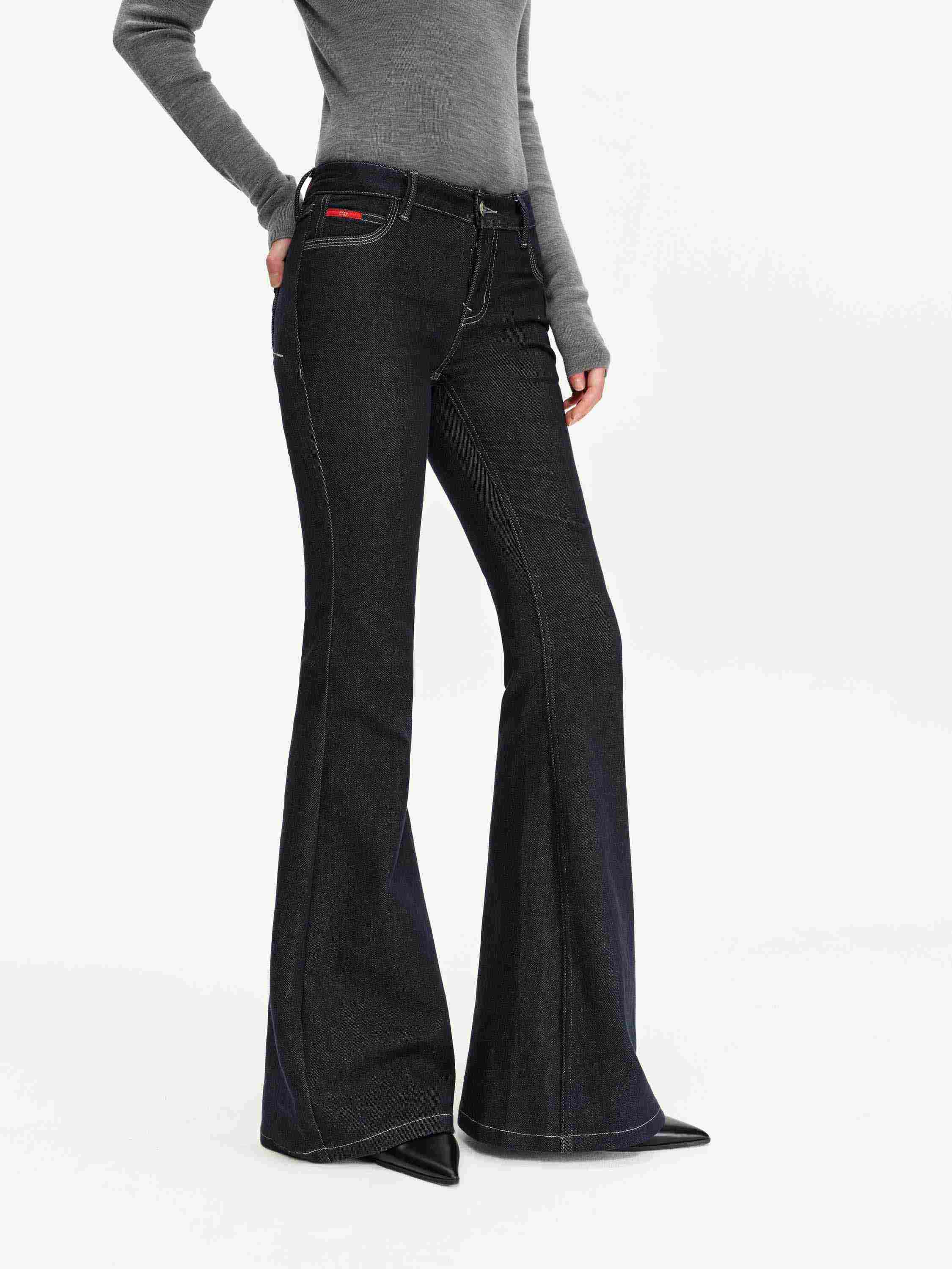Navy Flare Jeans
