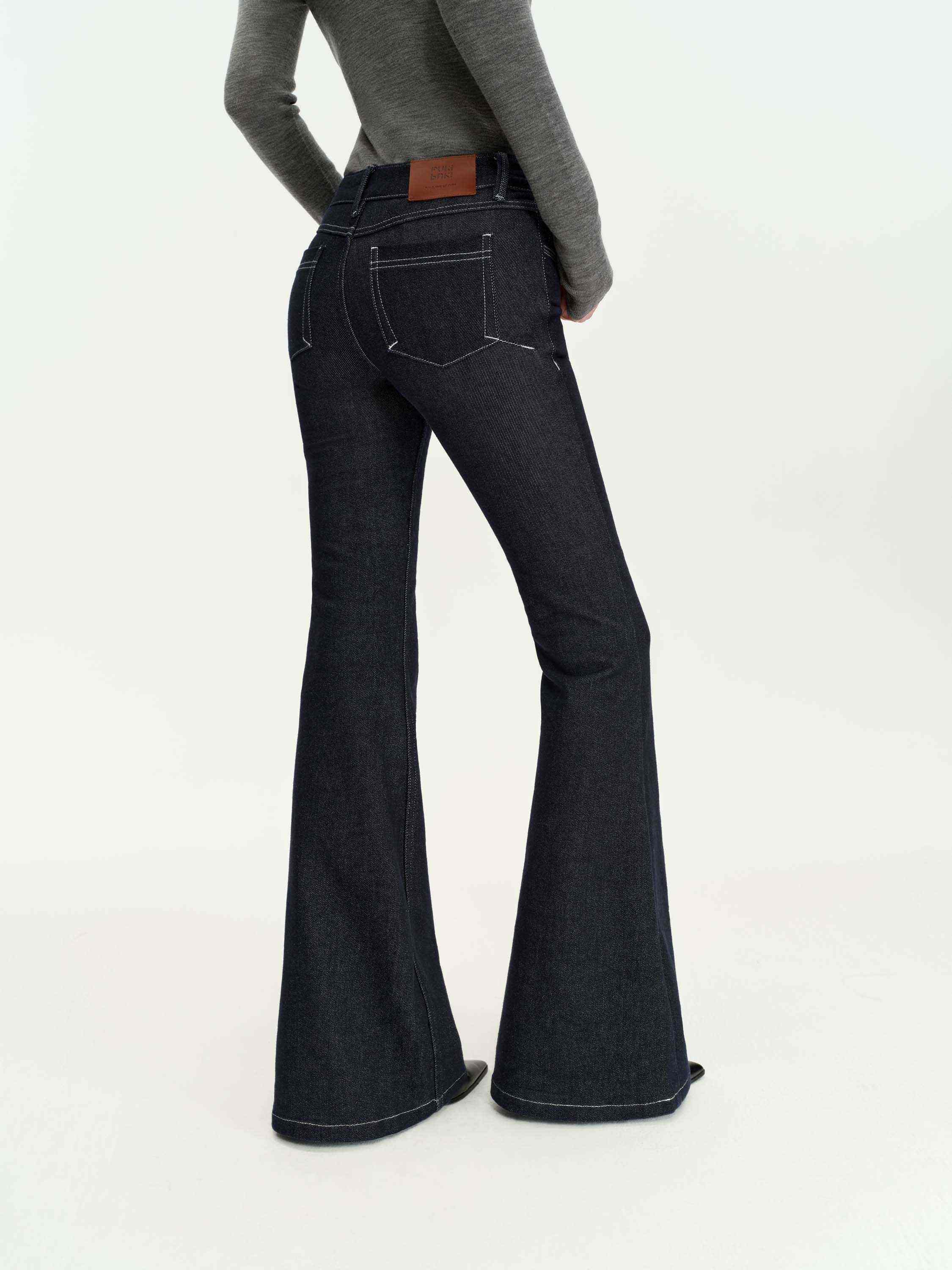 Navy Flare Jeans
