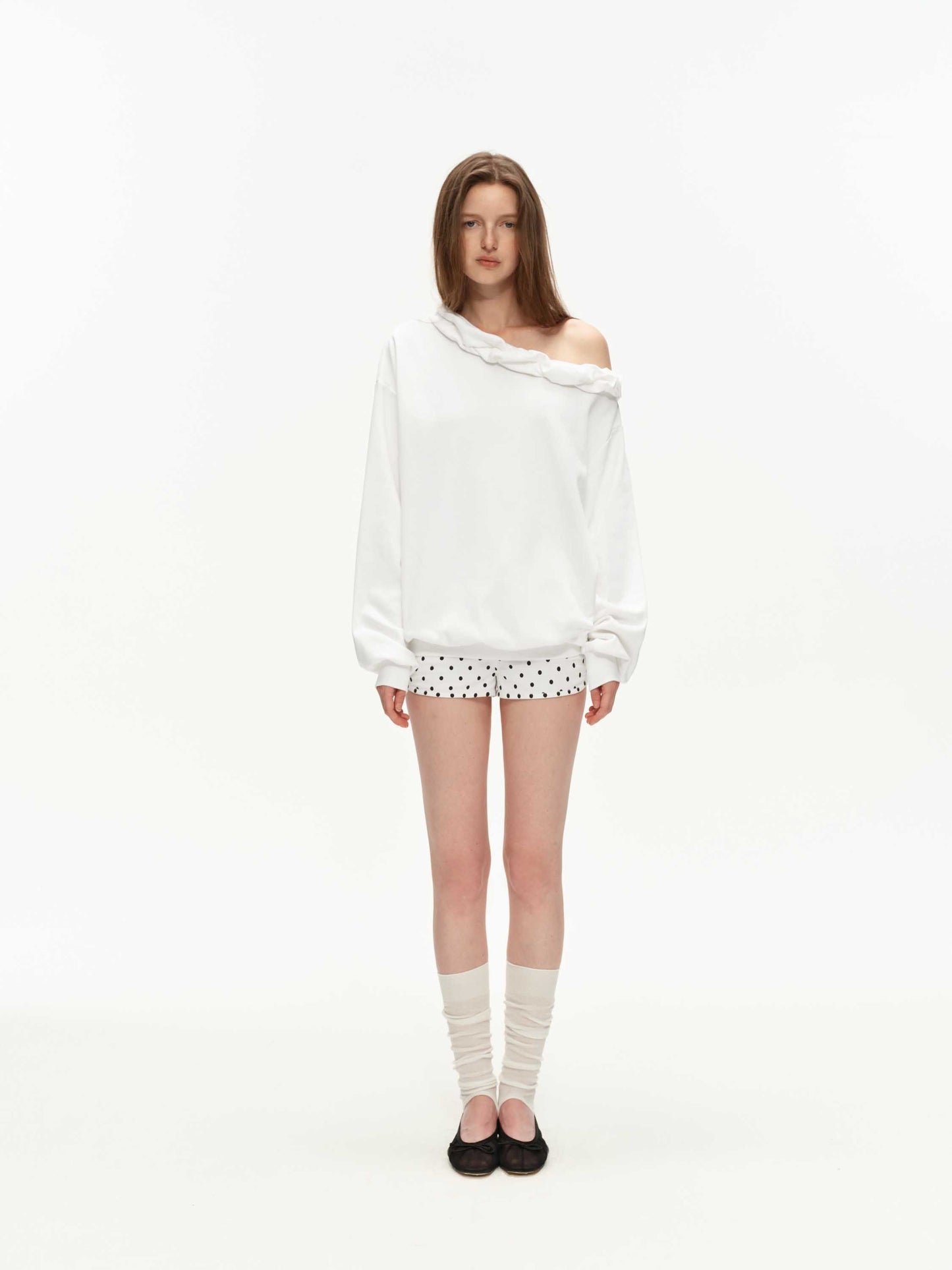 Blouson Asymmetric Sweatshirt
