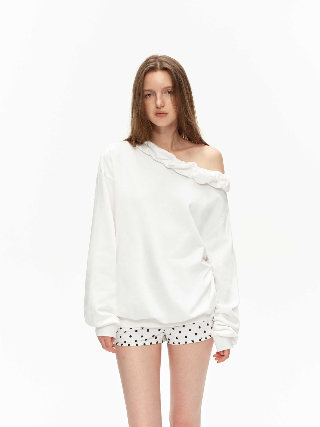 Blouson Asymmetric Sweatshirt