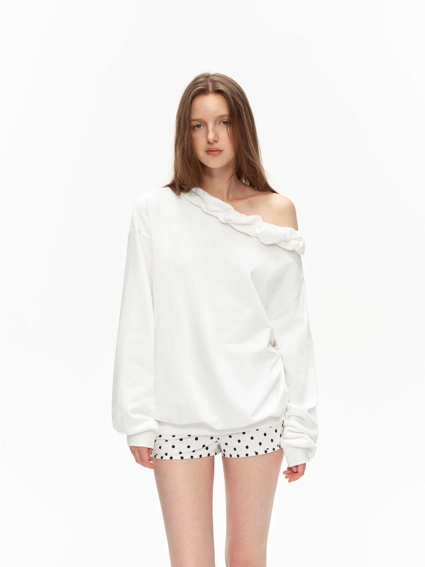 Blouson Asymmetric Sweatshirt