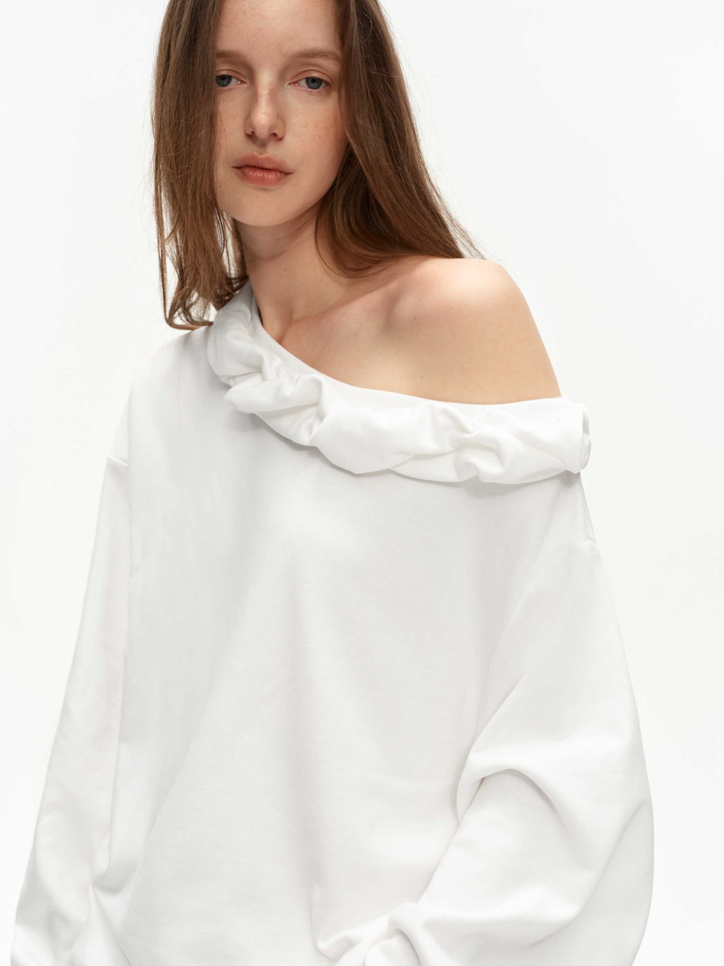 Blouson Asymmetric Sweatshirt