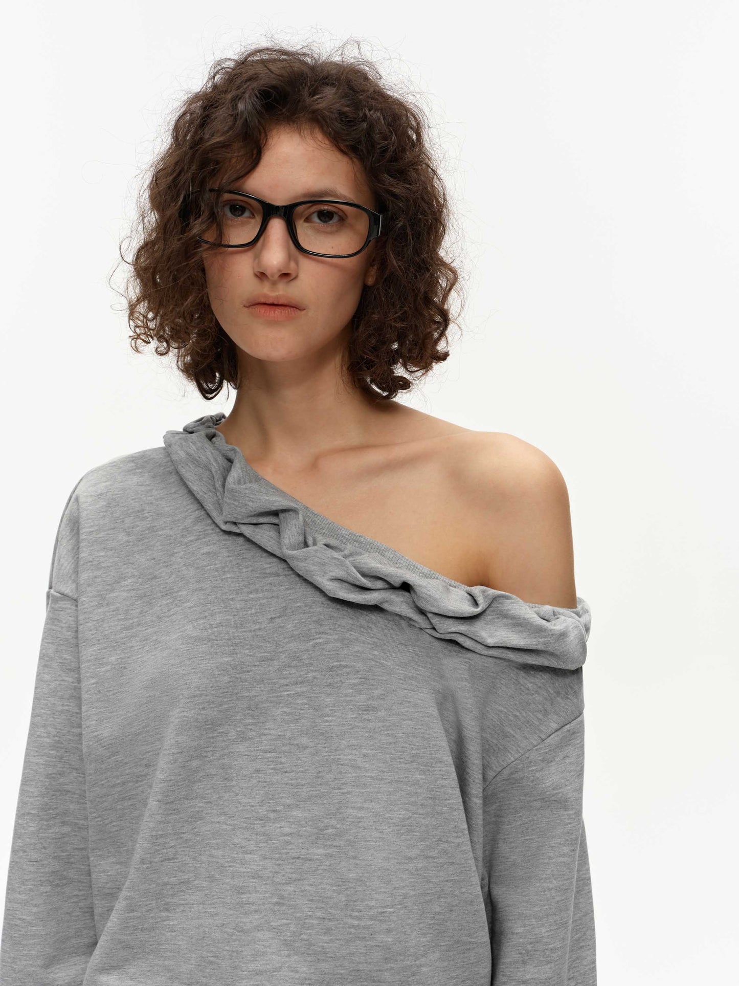 Blouson Asymmetric Sweatshirt