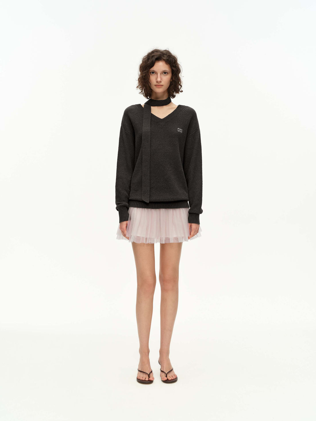 Faux Layered Sweater Dress