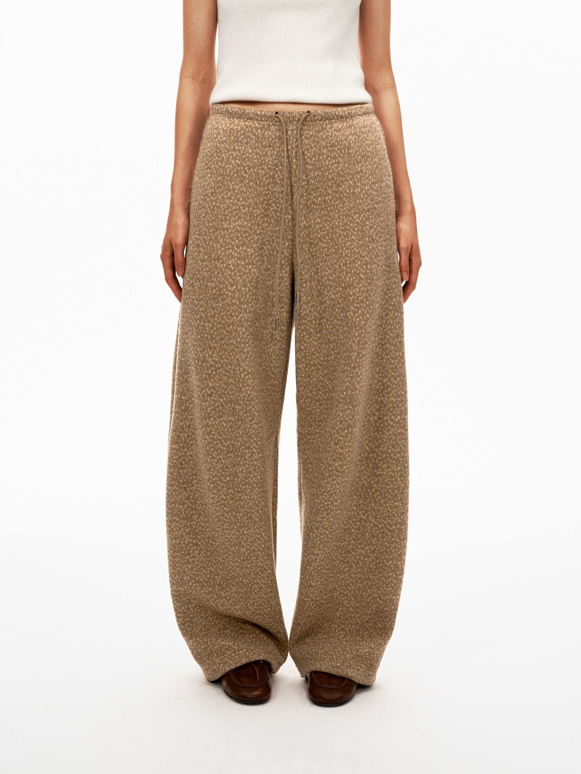Cargo Sweatpants with Deer Camo Print