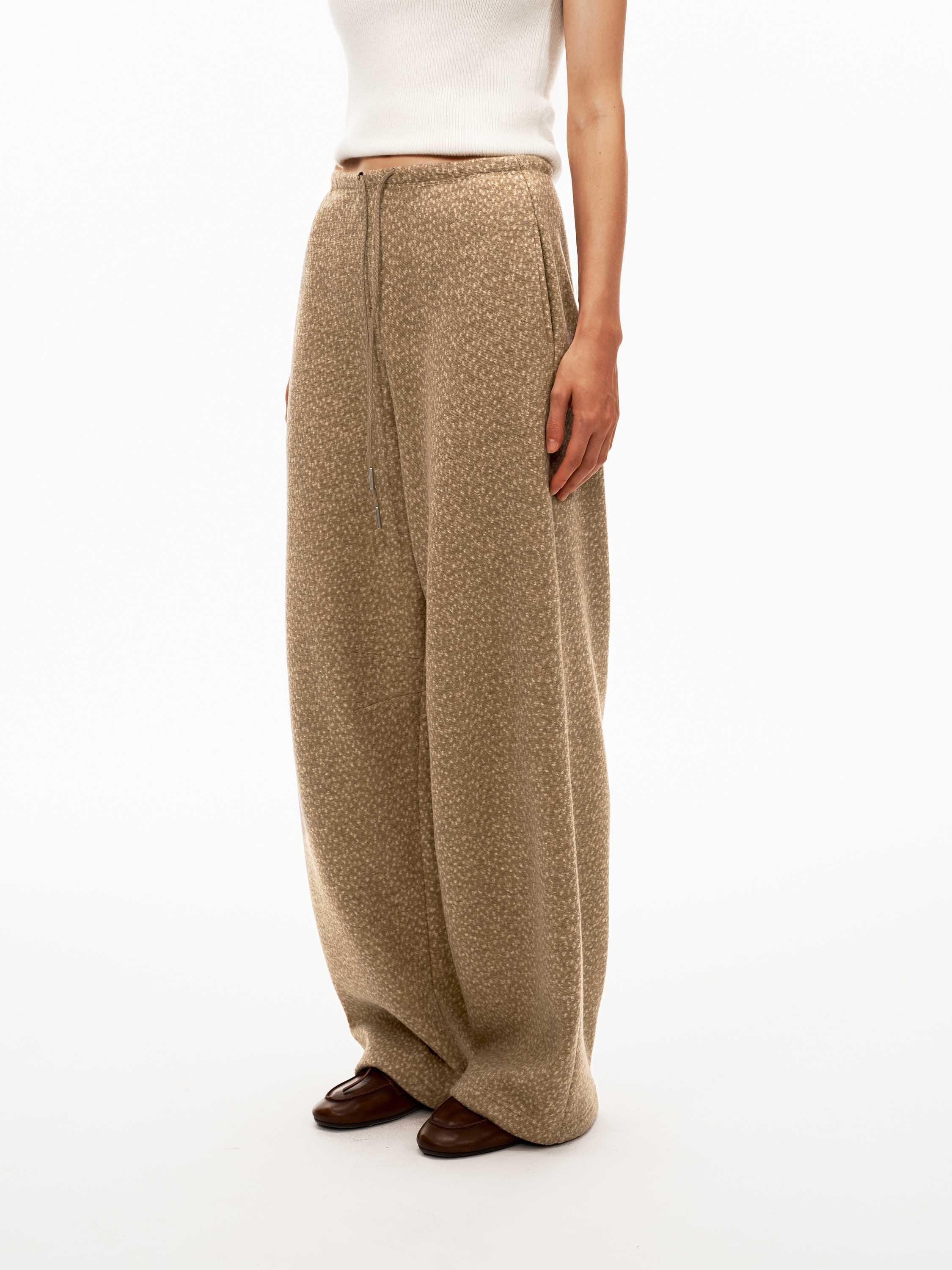 Cargo Sweatpants with Deer Camo Print