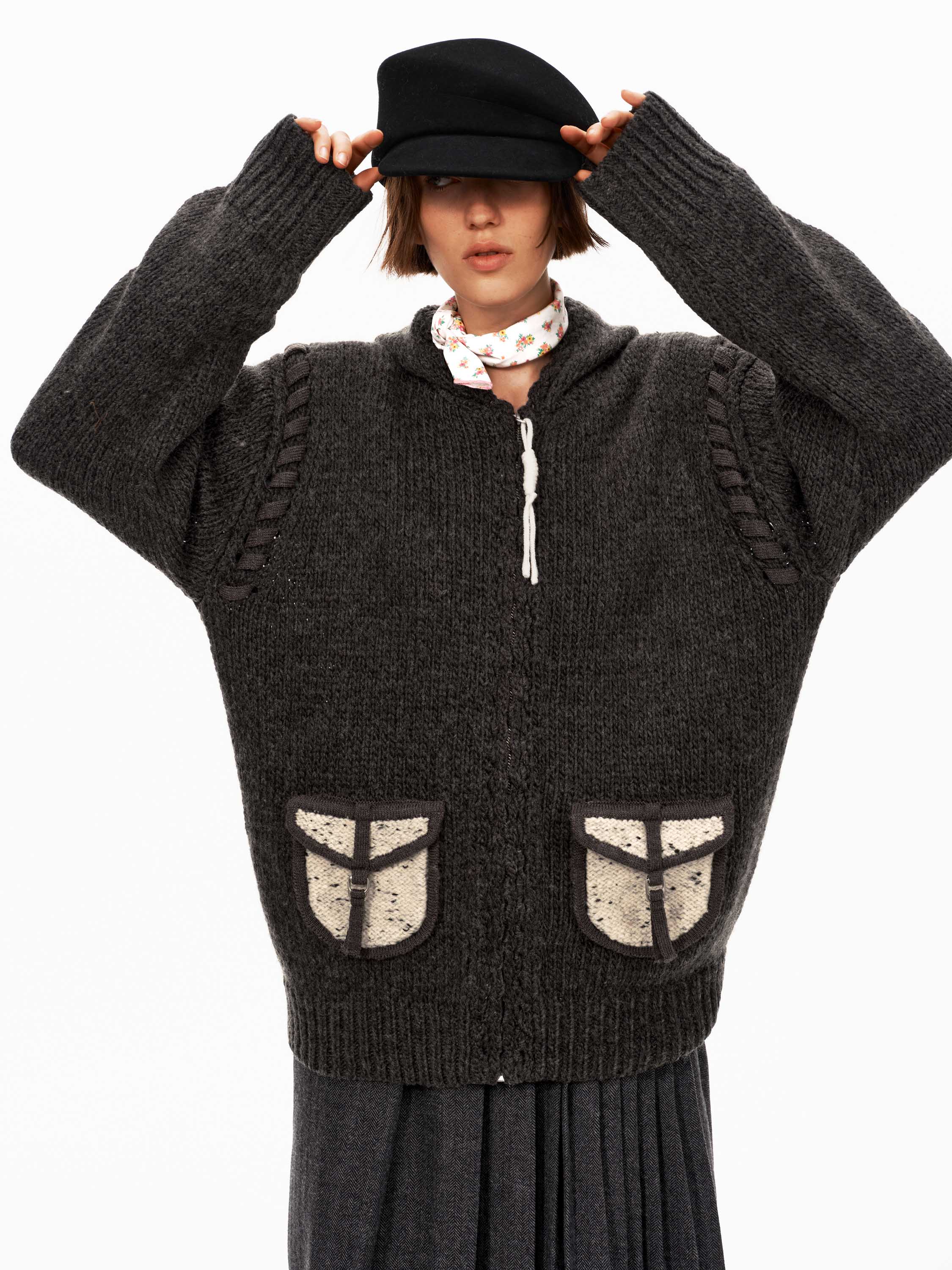 Pocket Sweater Jacket