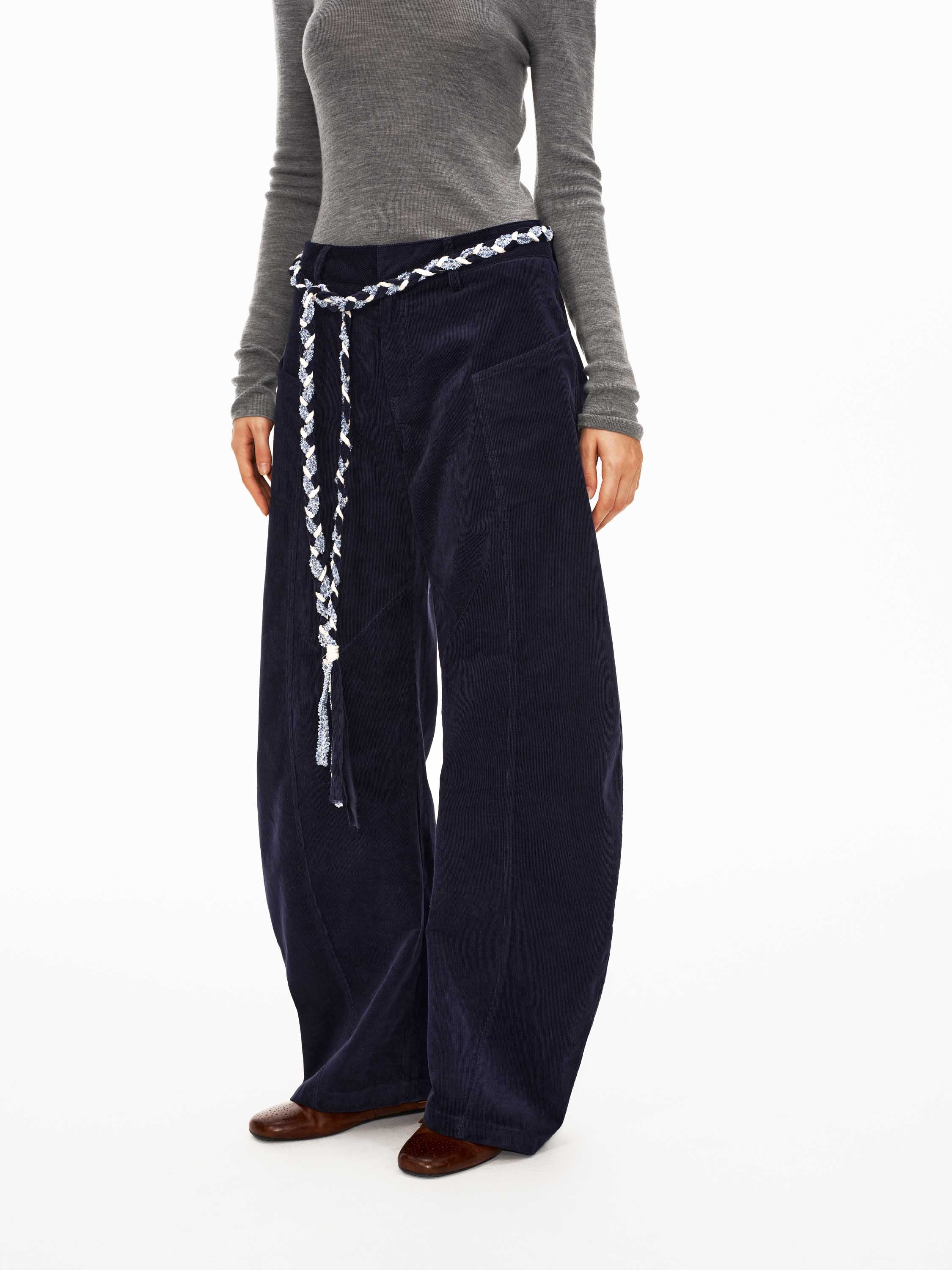 Corduroy Arc Leg Trousers