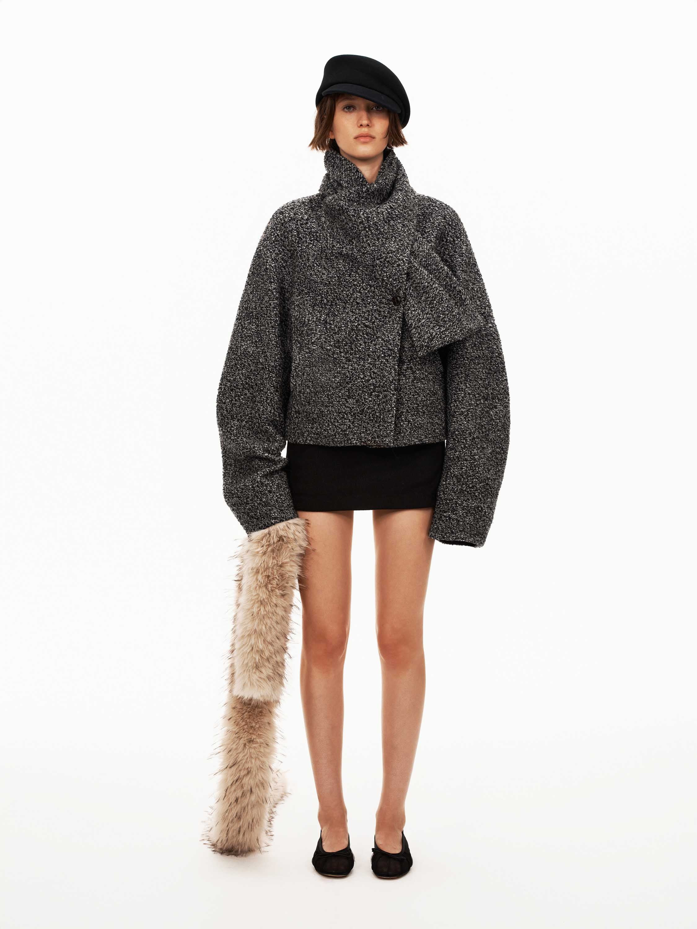 Snood Collar Coat