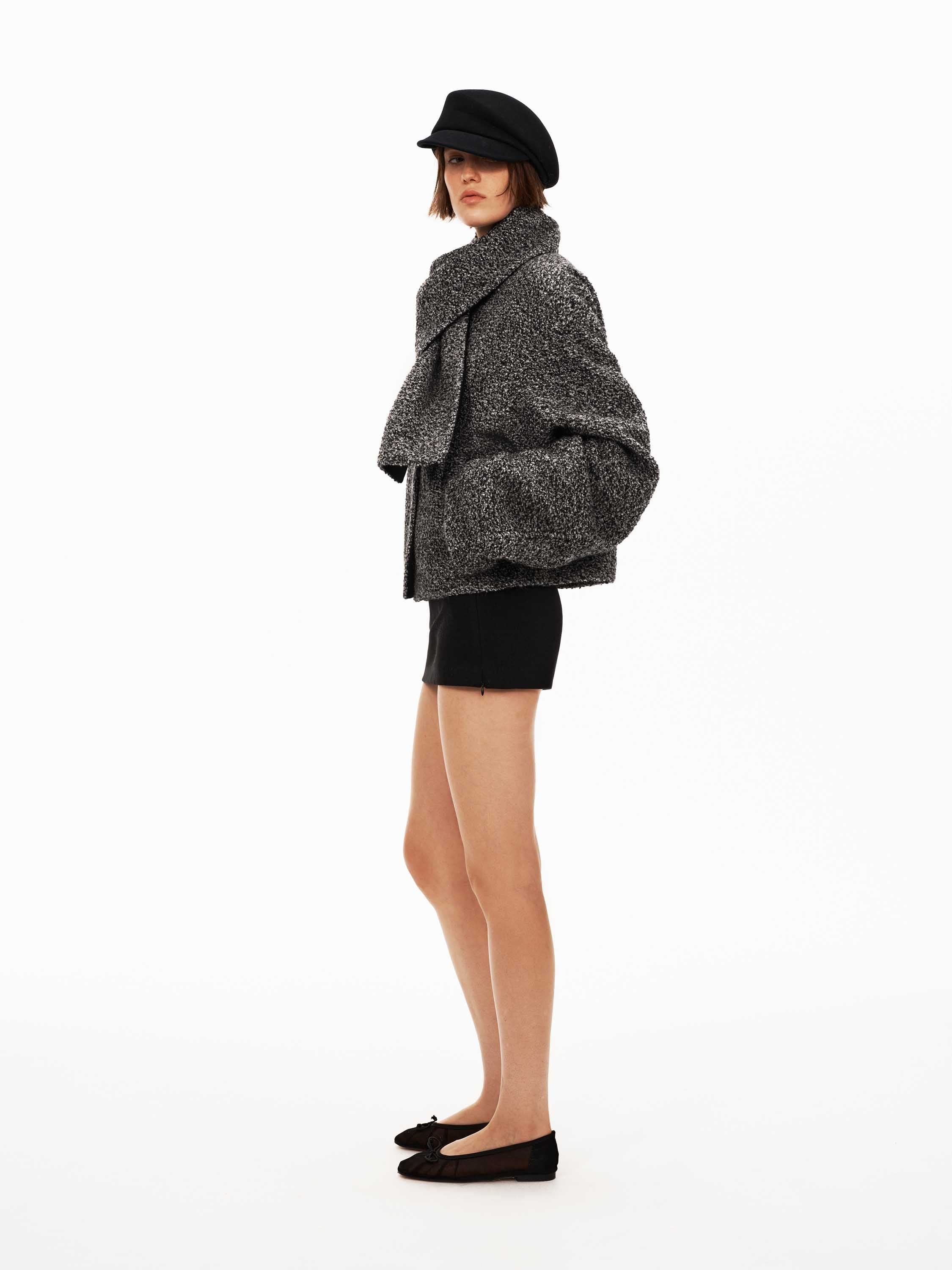 Snood Collar Coat