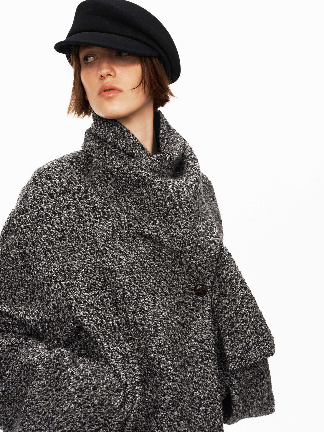 Snood Collar Coat