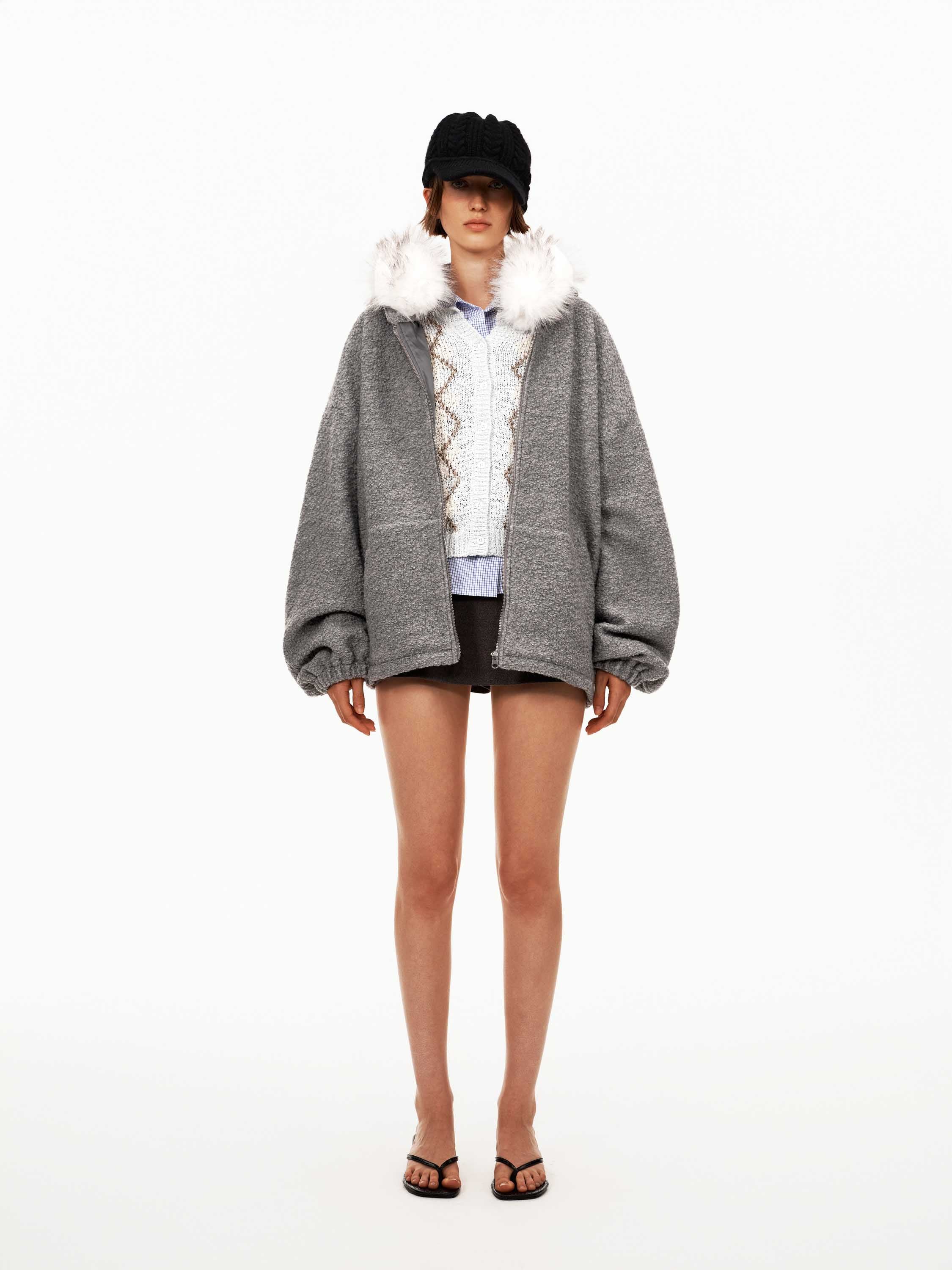 Hooded Sweatshirt Jacket
