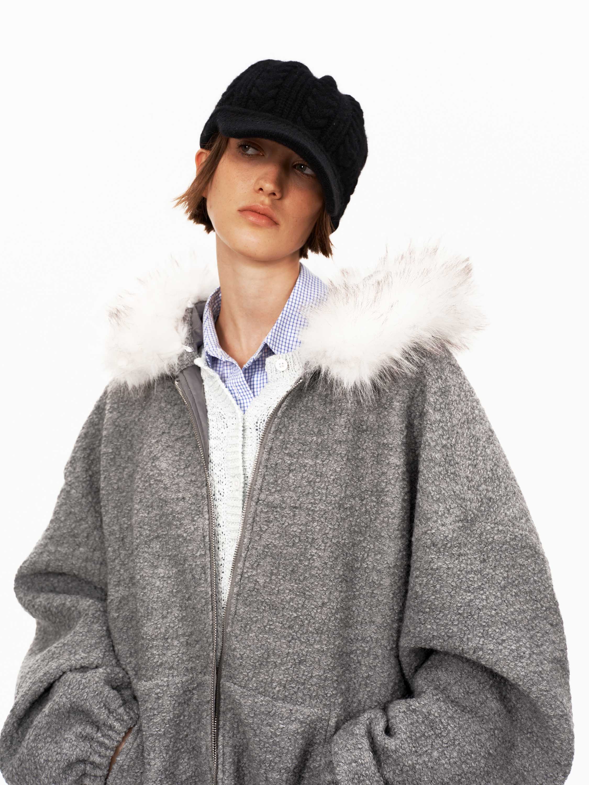 Hooded Sweatshirt Jacket