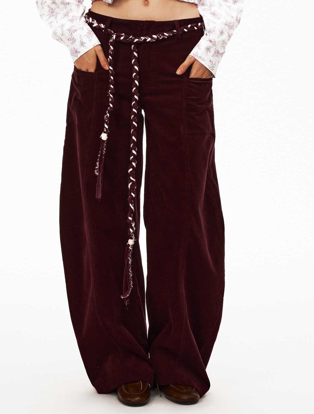 Corduroy Arc Leg Trousers