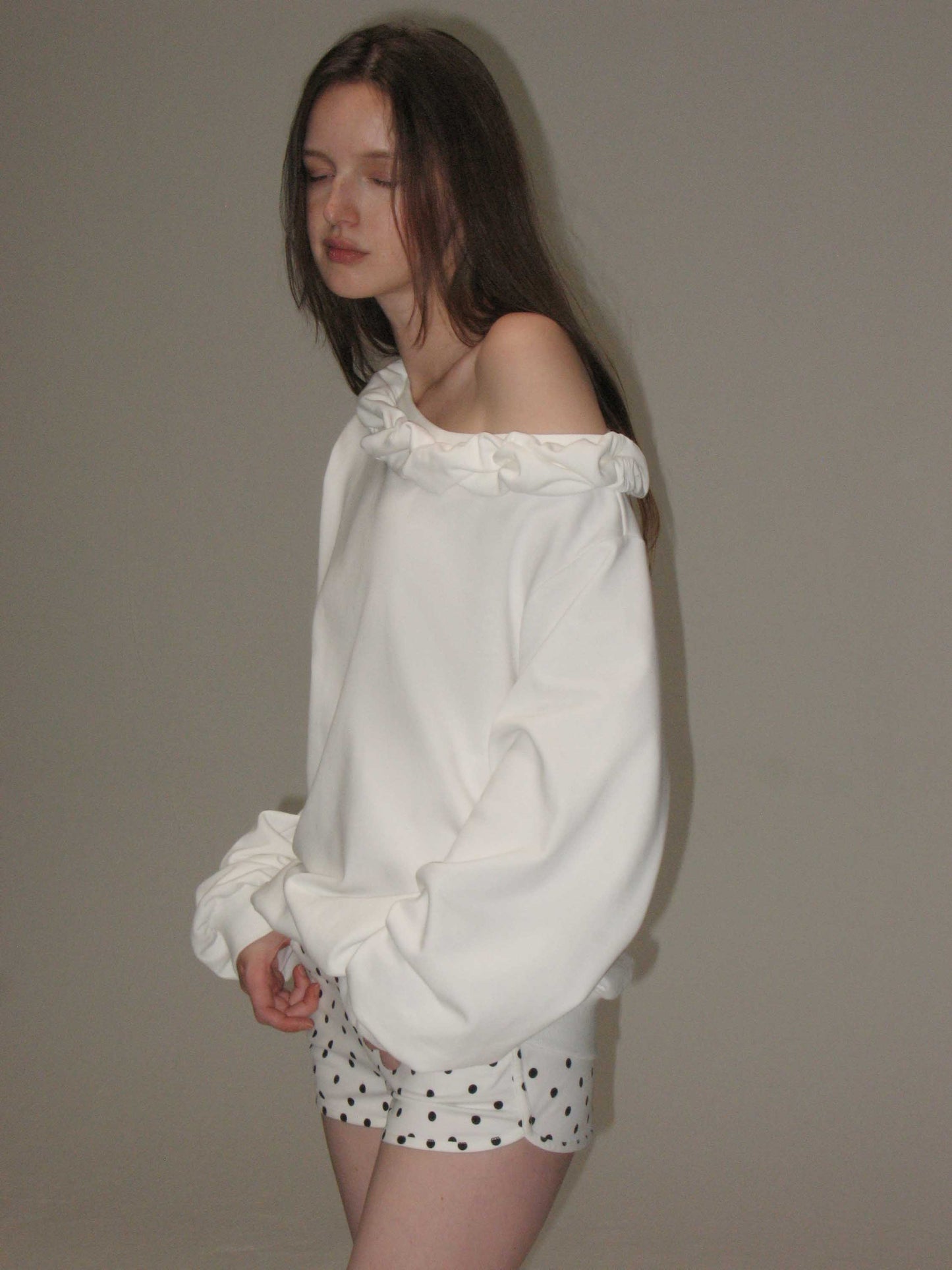 Blouson Asymmetric Sweatshirt