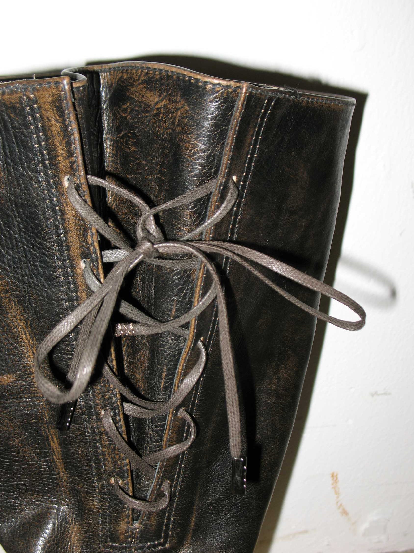 Lace-up Leather Boots