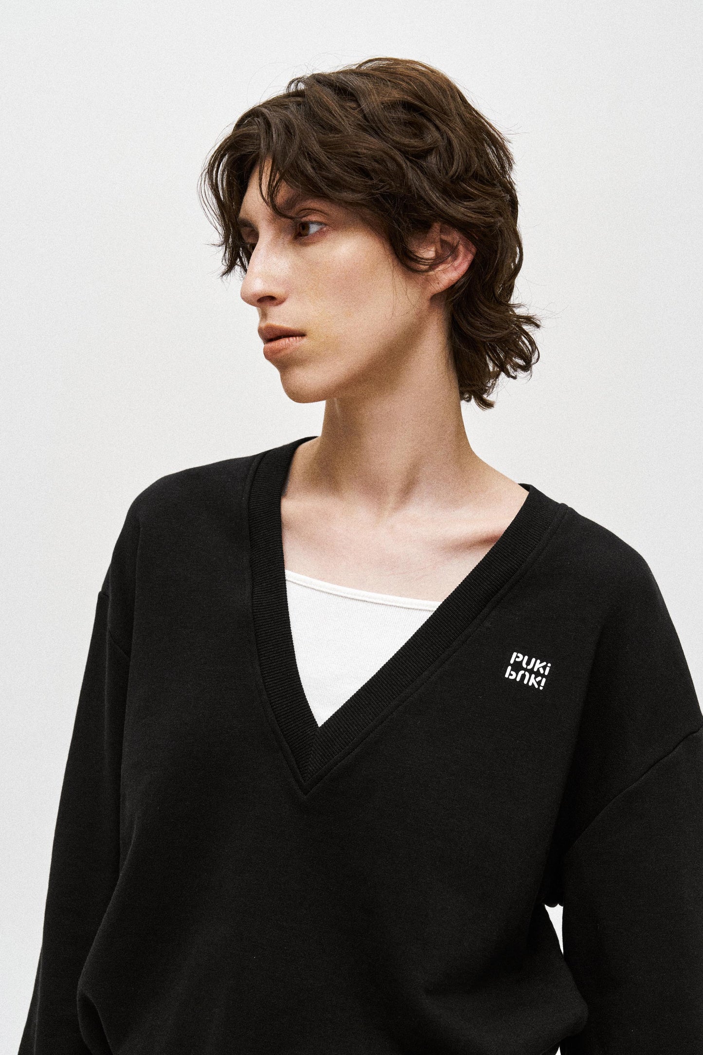 Color V-Neck Sweater