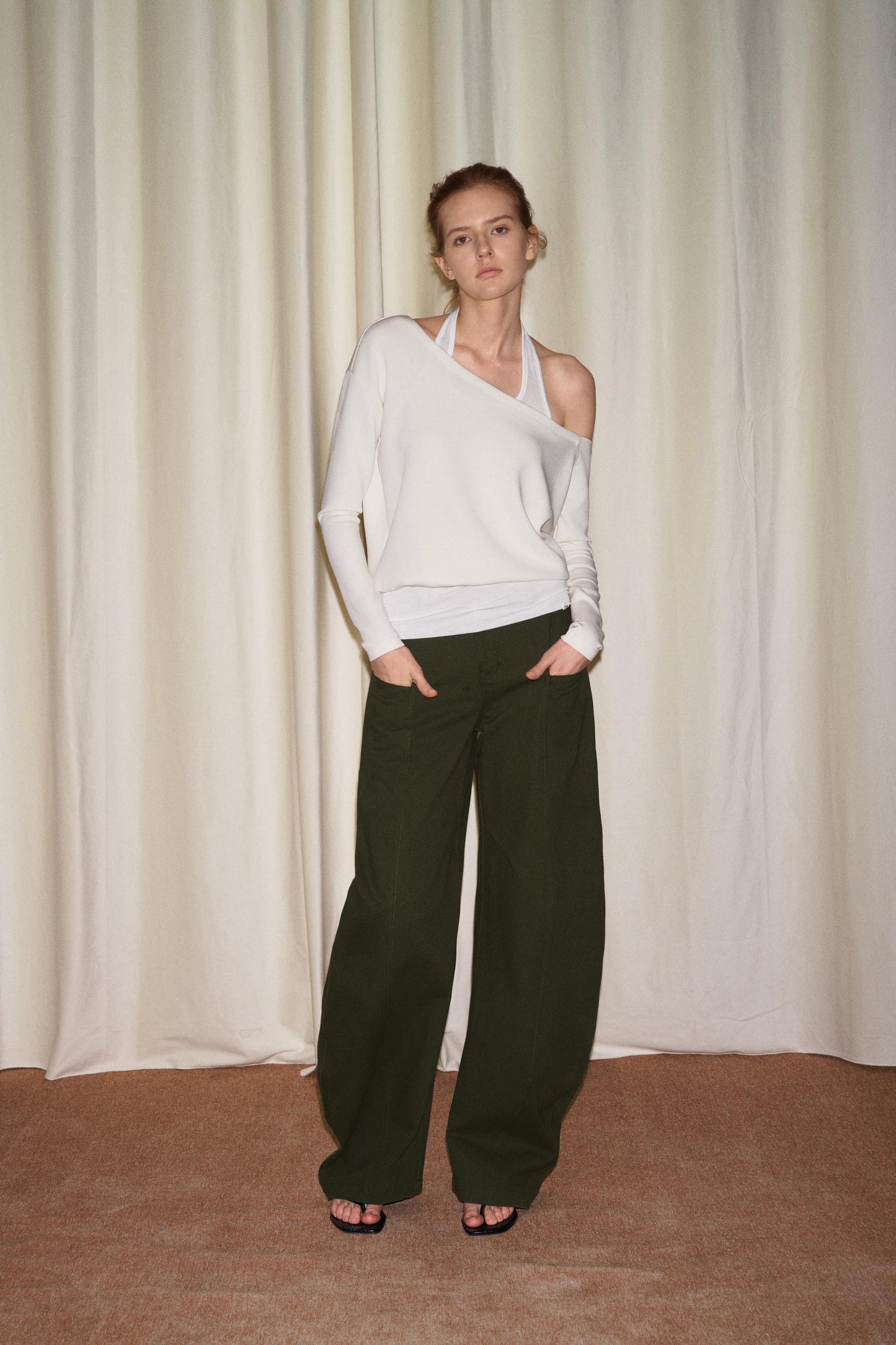 One Shoulder Sweatshirt