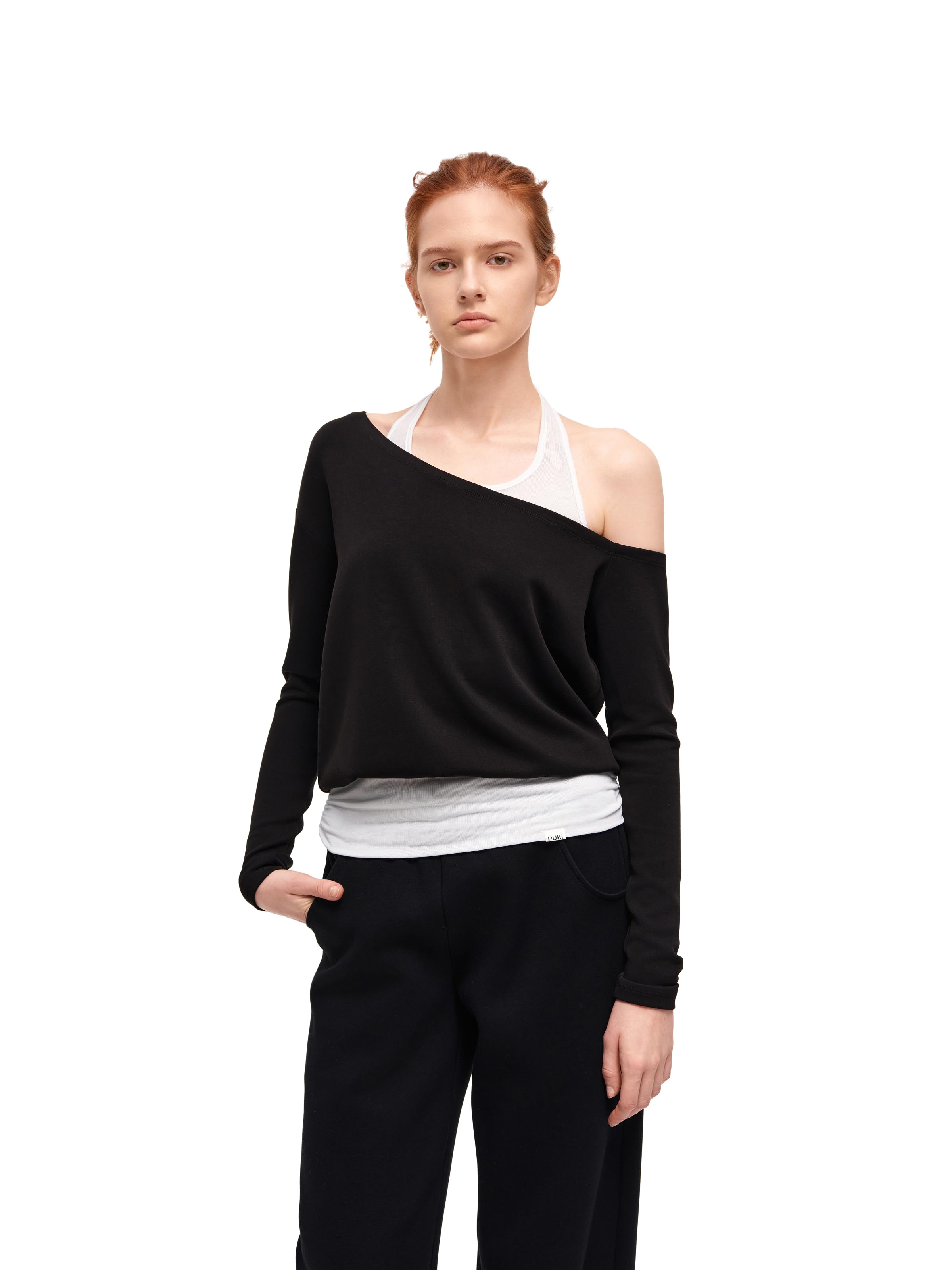 One Shoulder Sweatshirt