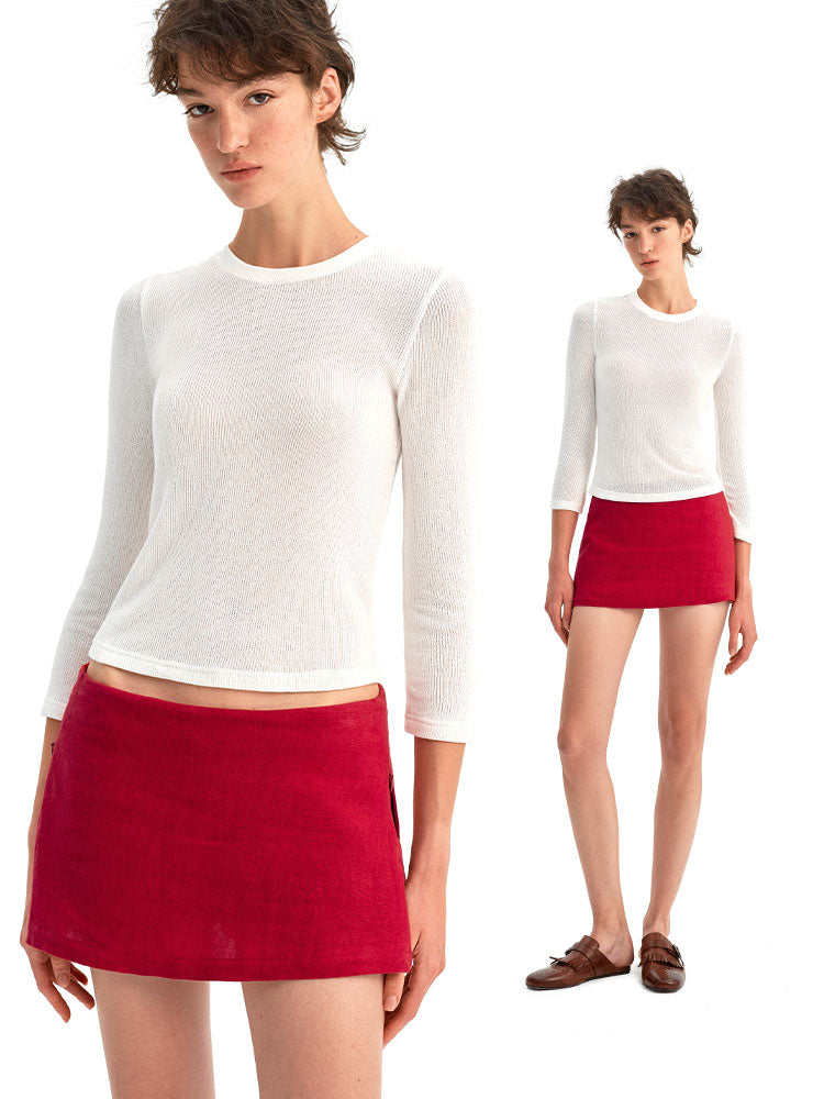 Mid-Sleeve Top