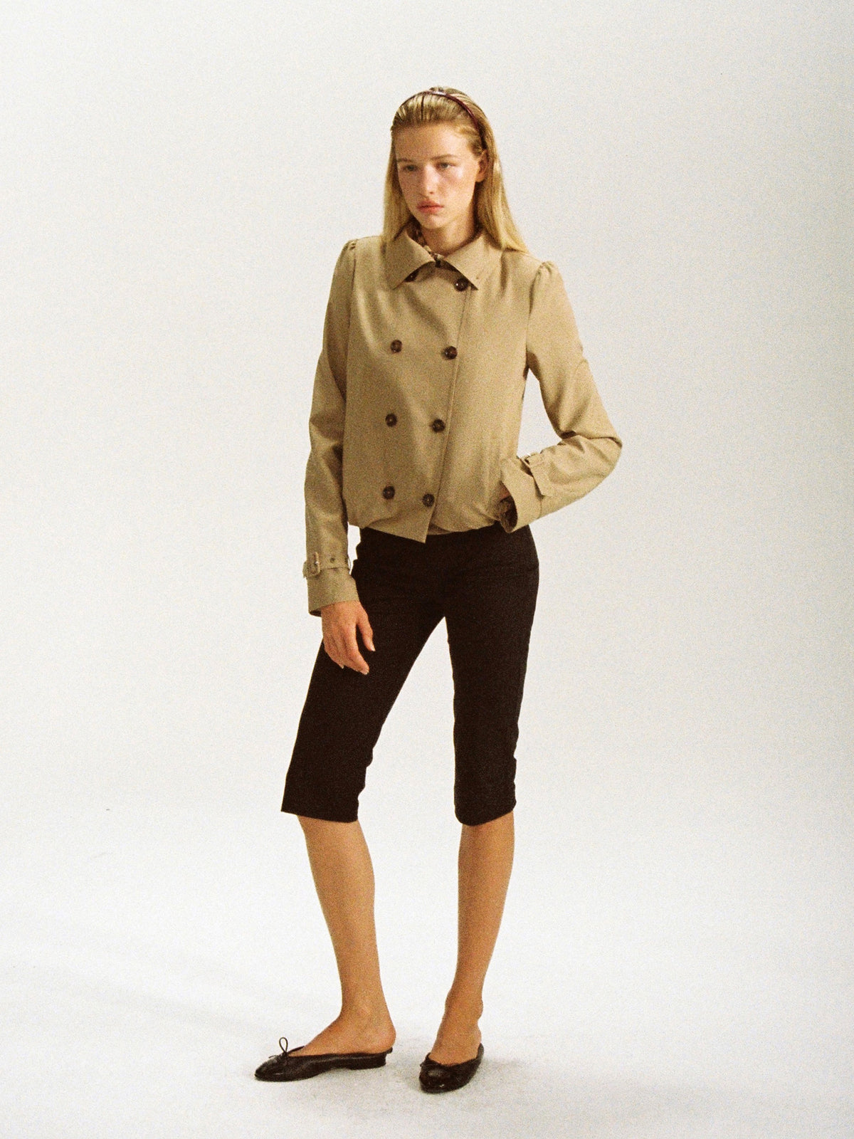 Petal Cropped Trench