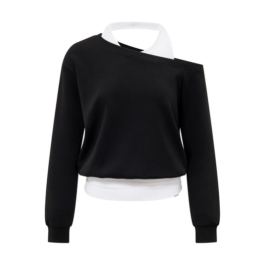 One Shoulder Sweatshirt