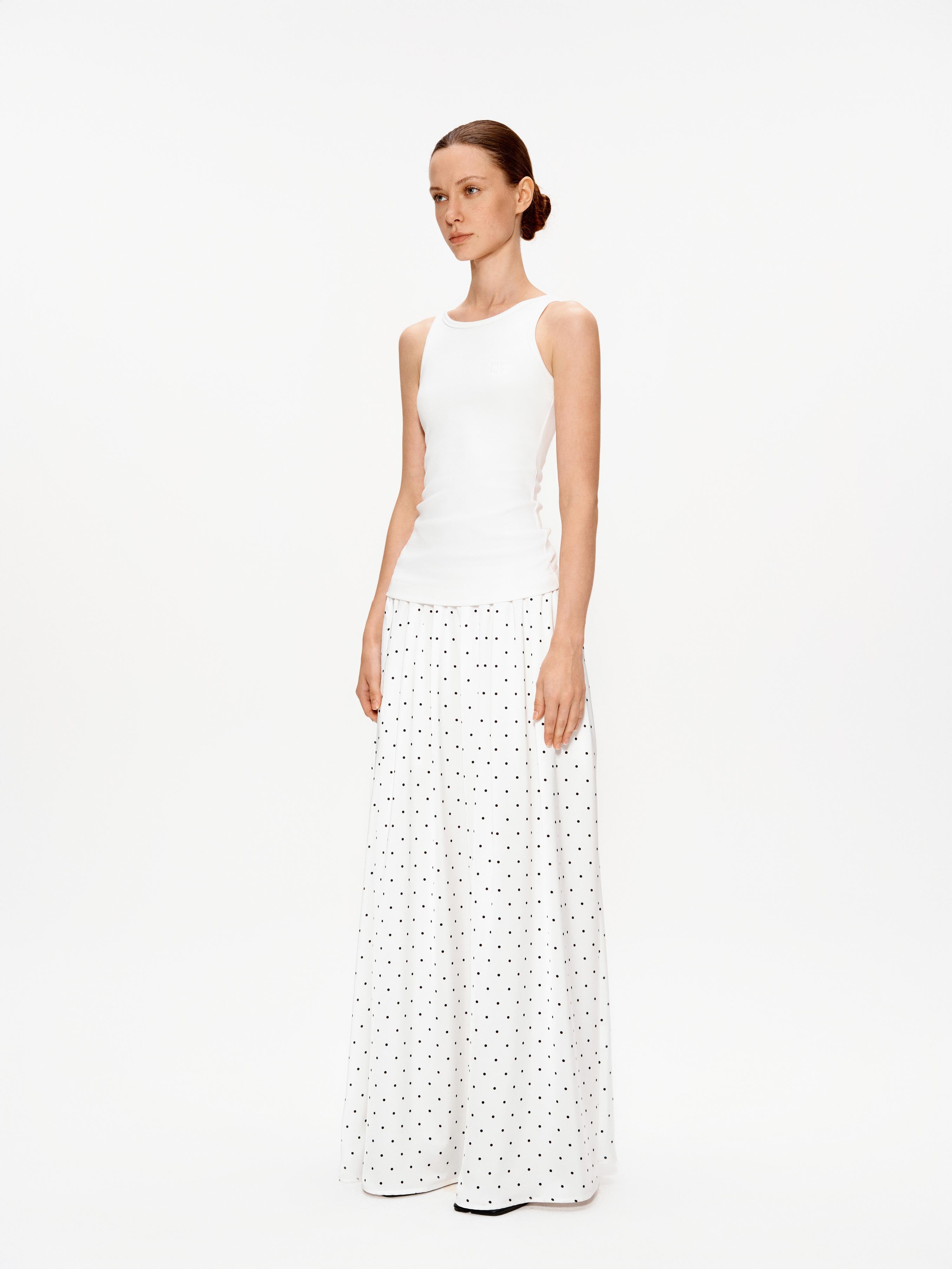 Layered Polka Dot Knit Dress