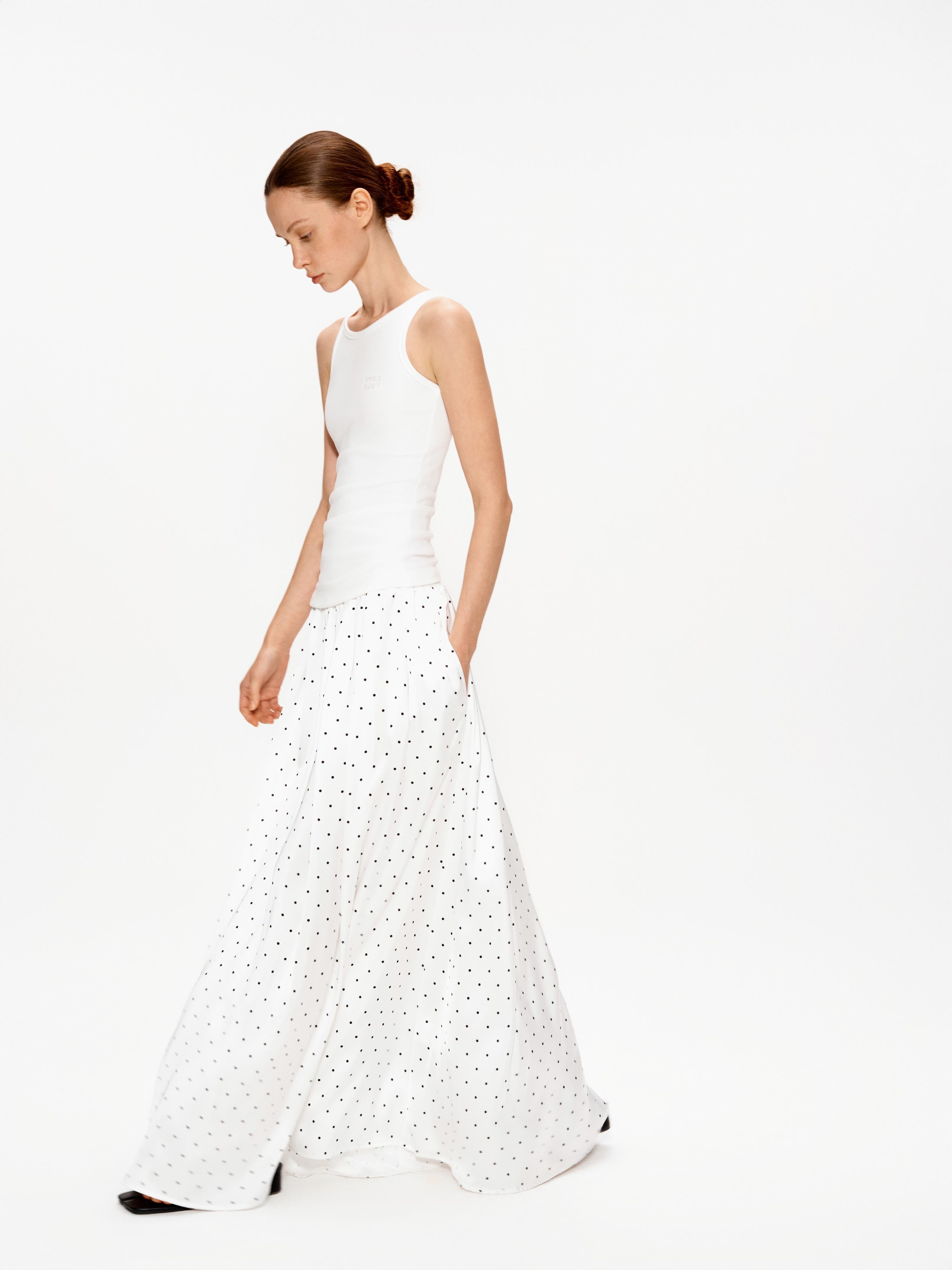 Layered Polka Dot Knit Dress