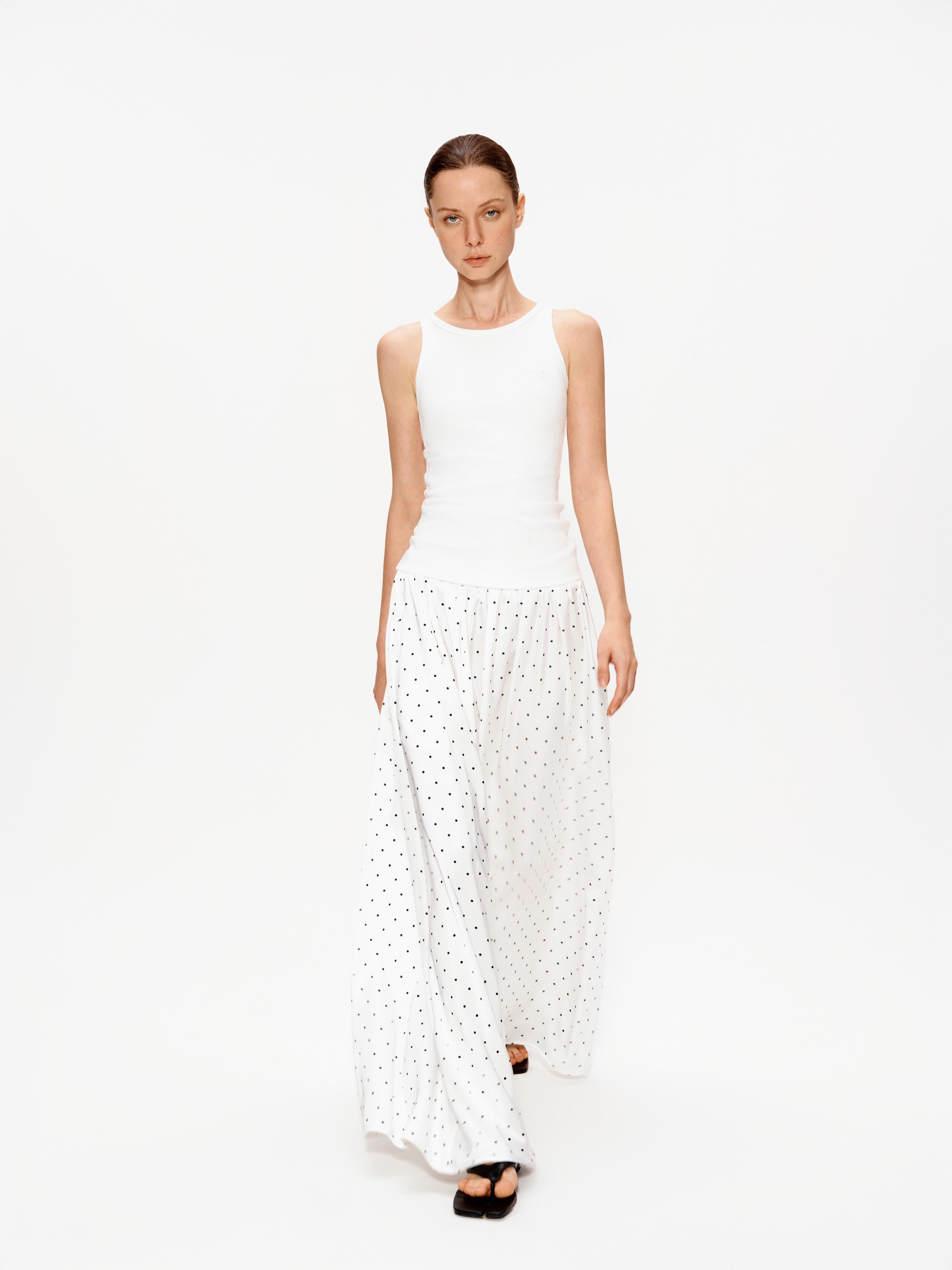 Layered Polka Dot Knit Dress