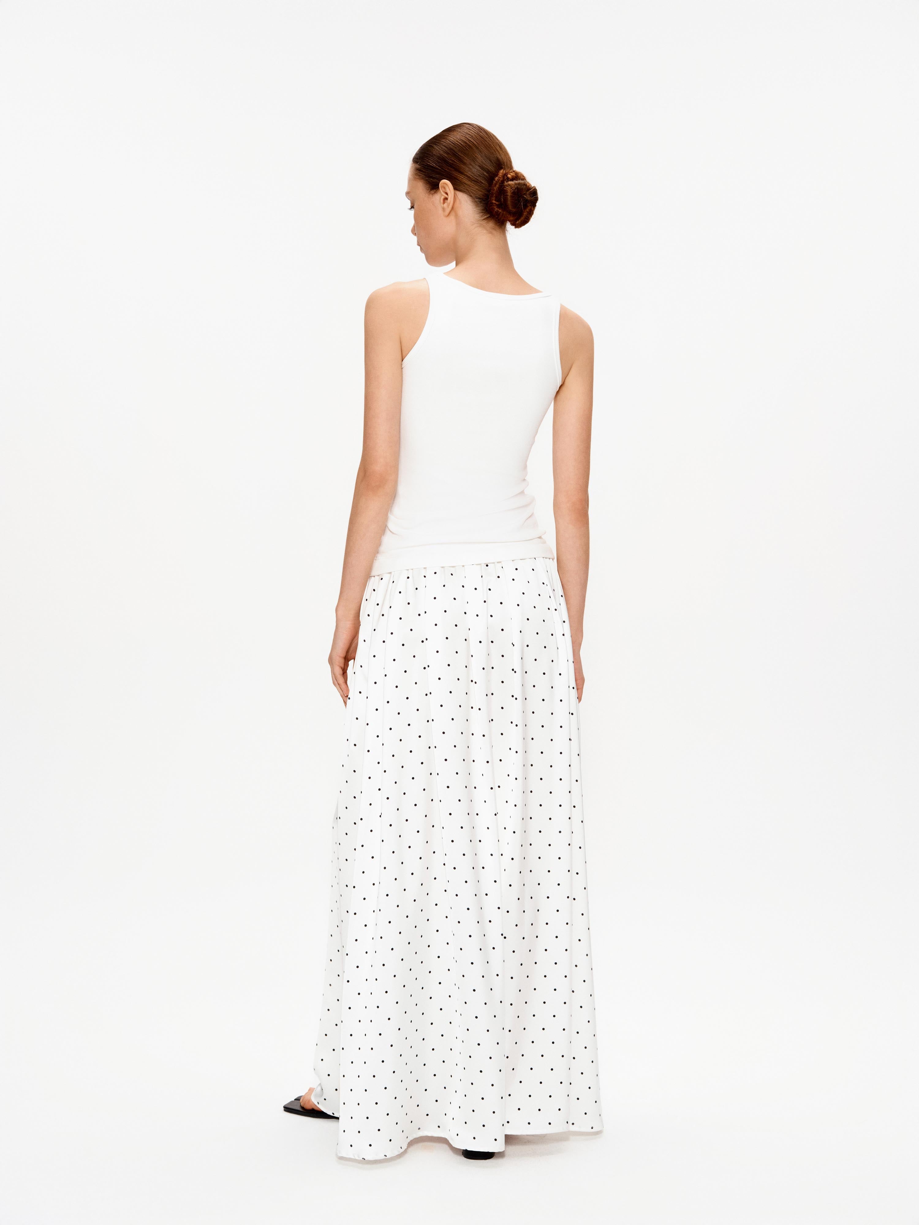 Layered Polka Dot Knit Dress