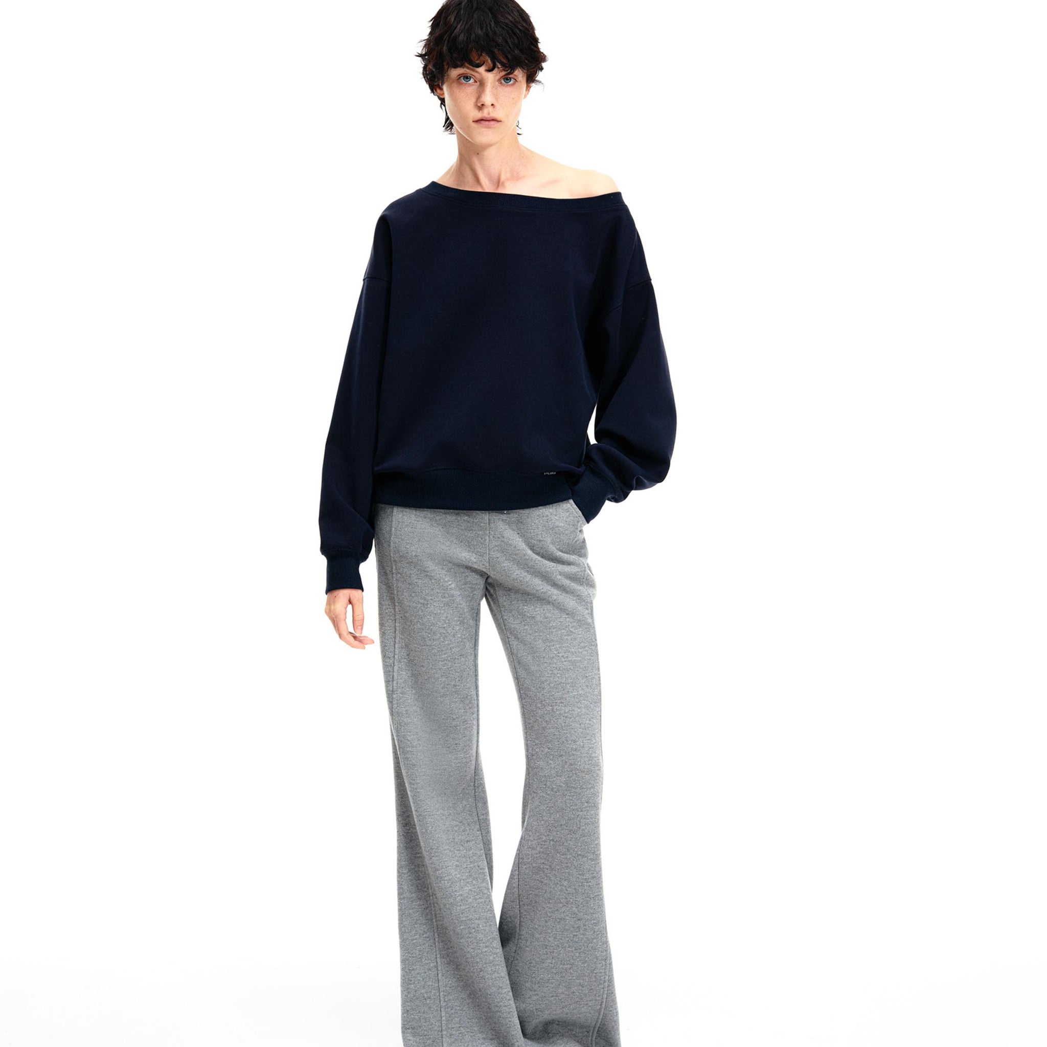 Off-Shoulder Sweatshirt