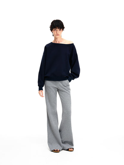 Off-Shoulder Sweatshirt