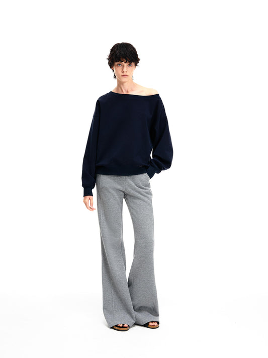Off-Shoulder Sweatshirt
