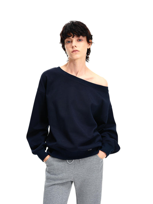 Off-Shoulder Sweatshirt