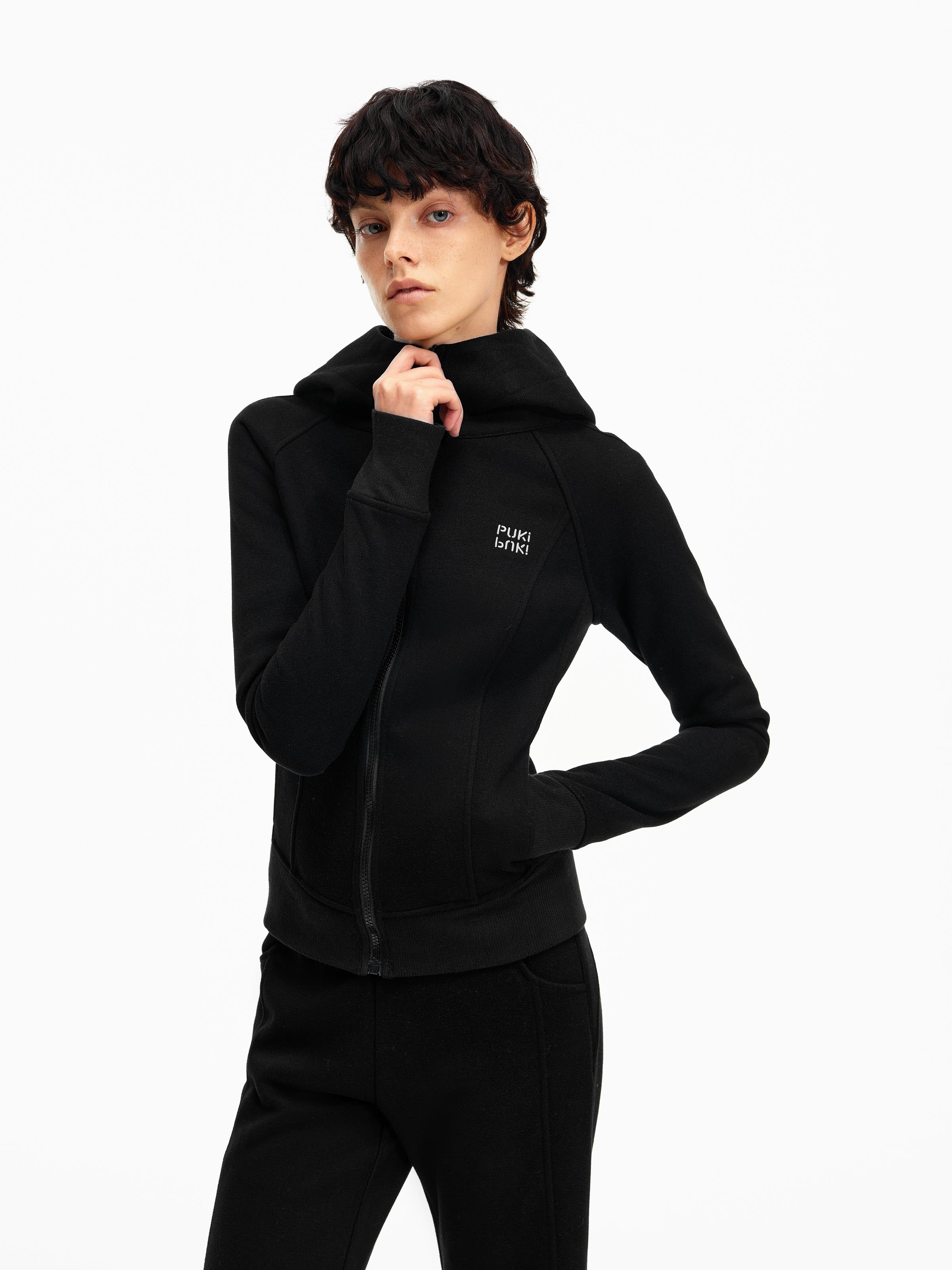 Bodycon Zip-up Hoodie
