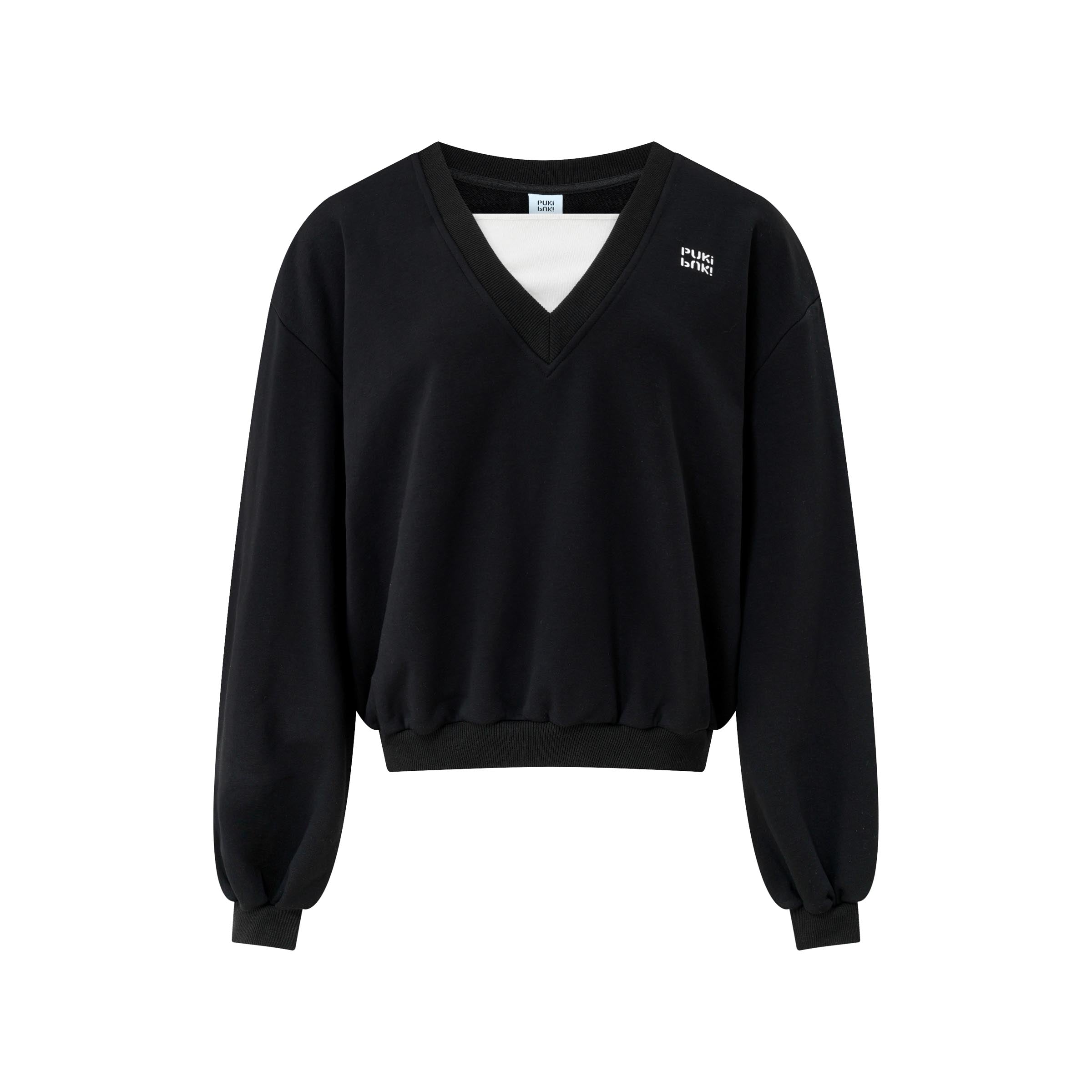 Color V-Neck Sweater