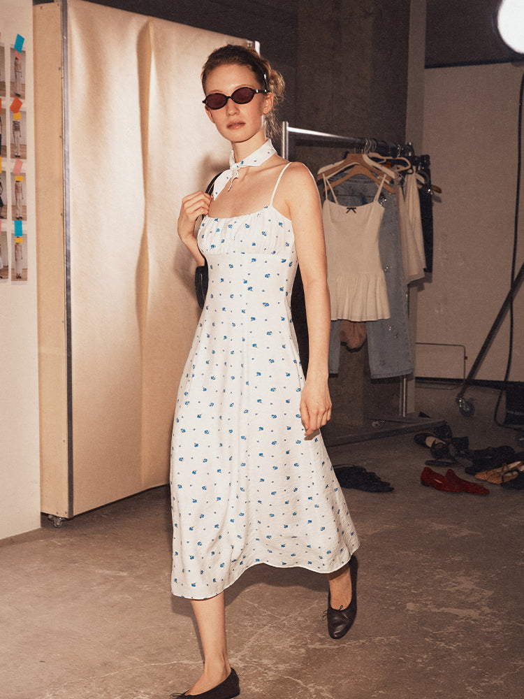 The Soft Floral Slip Dress