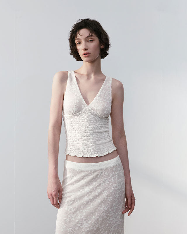 Jacquard Textured  Tank