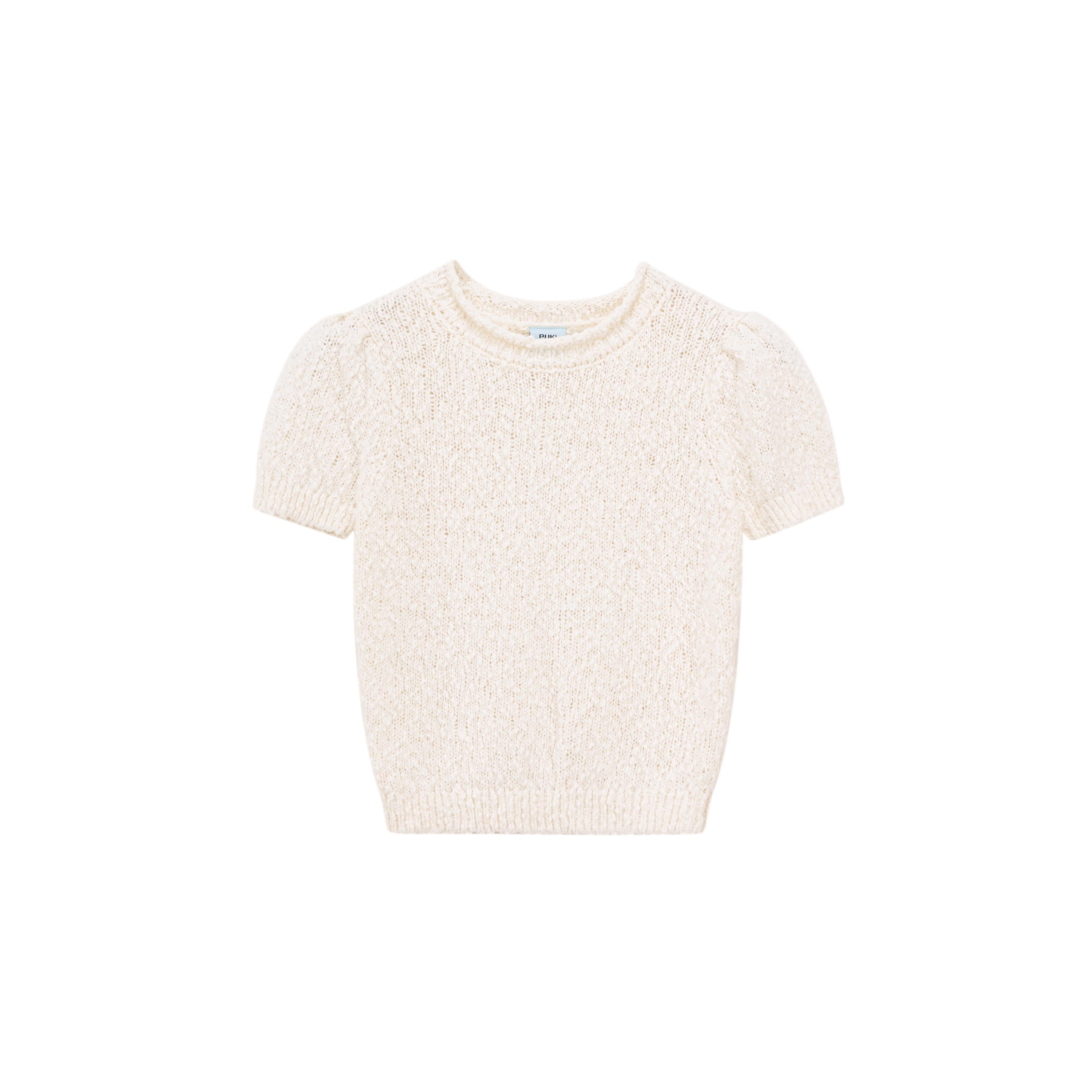 เสื้อถักพัฟท์มีเท็กซ์เจอร์